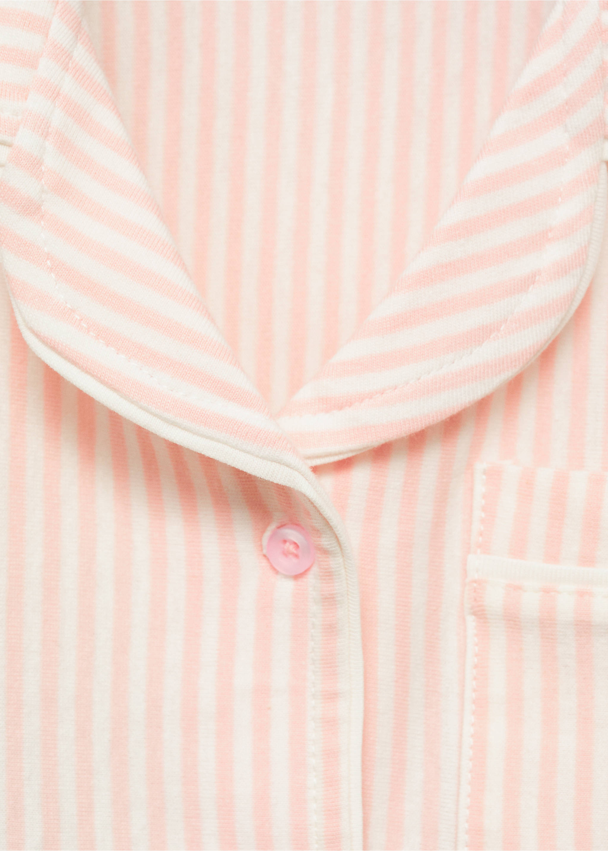 Striped short pyjamas - Details of the article 8, Pink. Ref: 87015982-00.