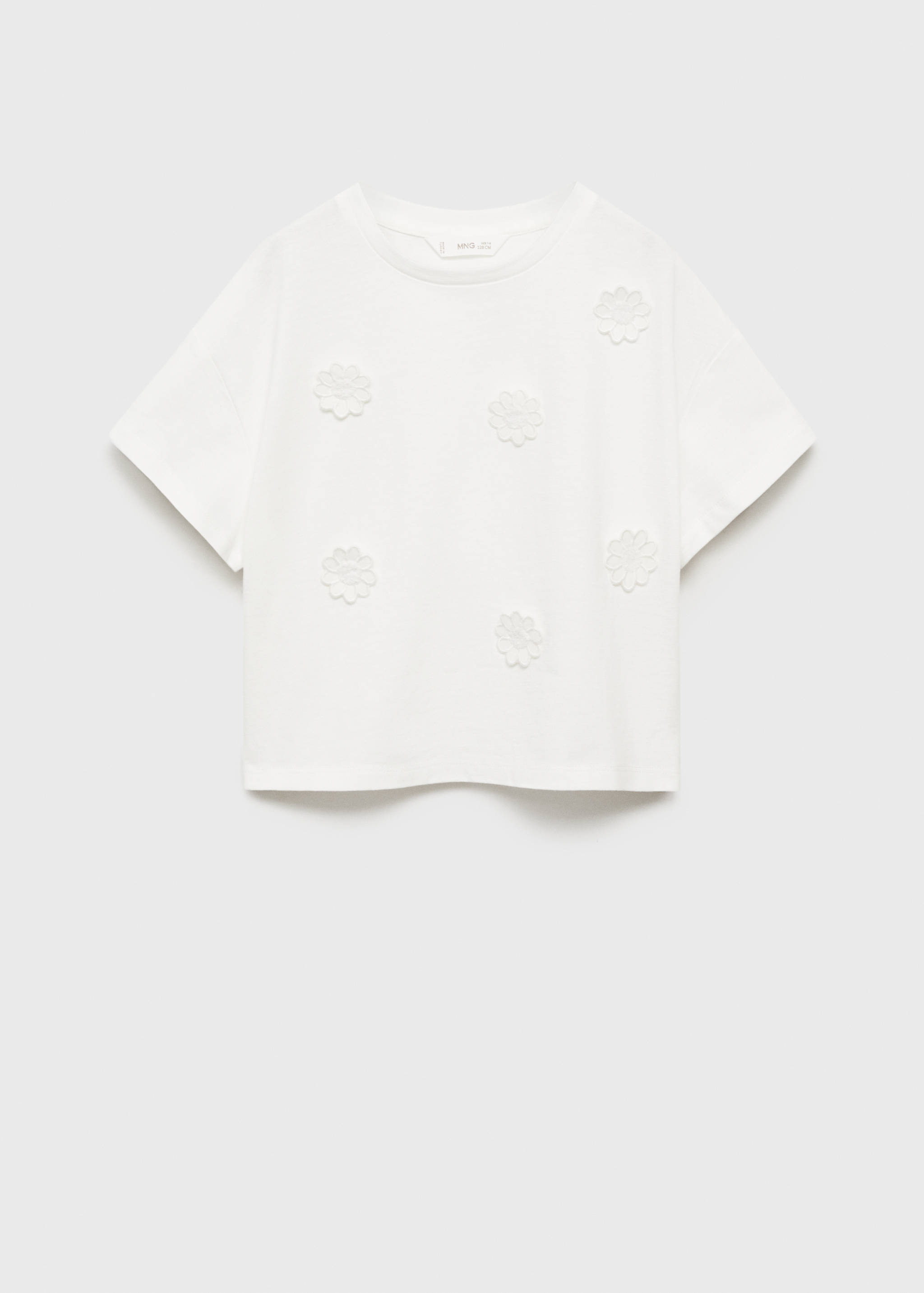 Maglietta fiori cotone - Articolo senza modello