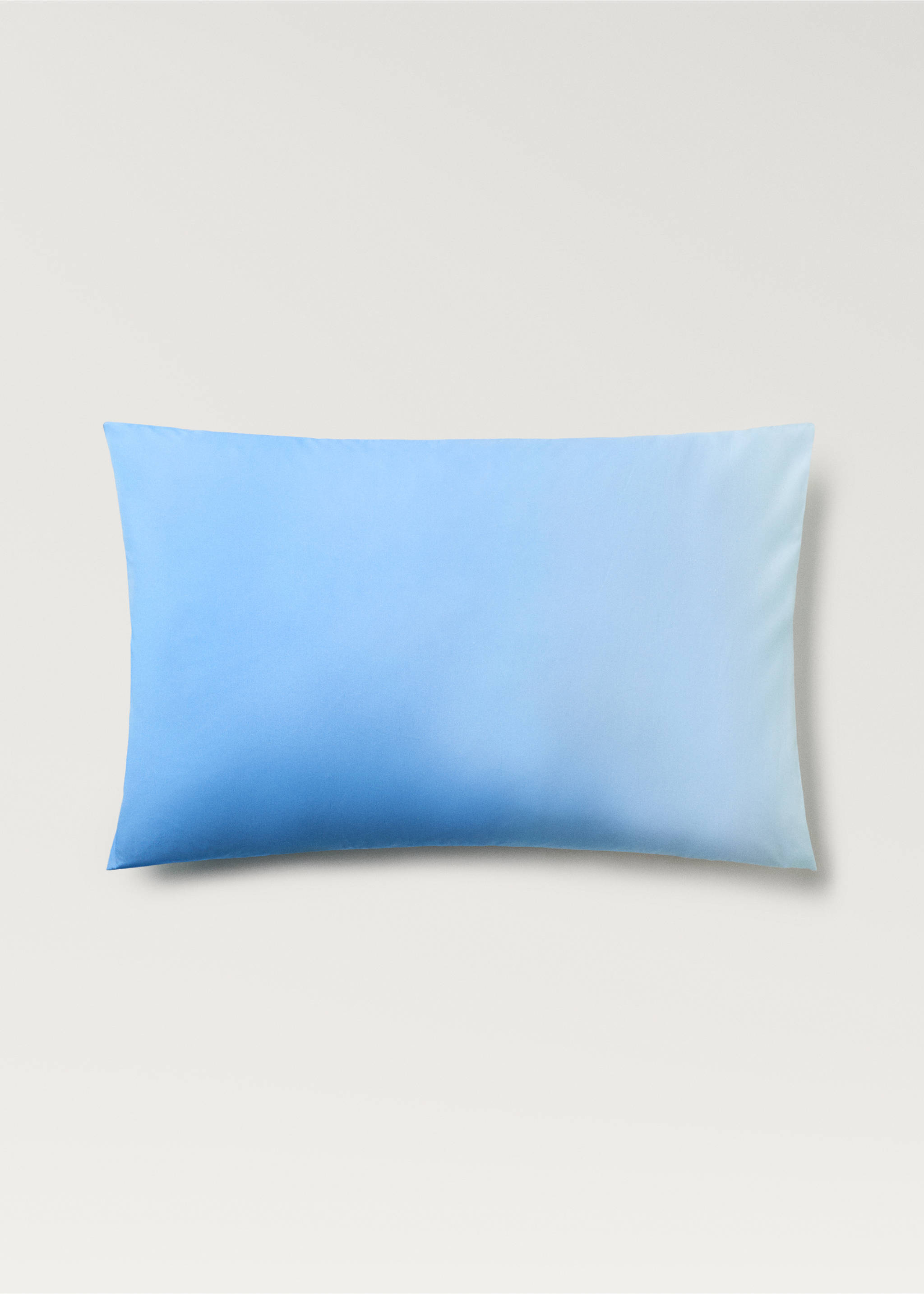 Two percale cotton tie-dye pillowcases 50x75 cm - Article without model, Blue. Ref: 87015995-00.