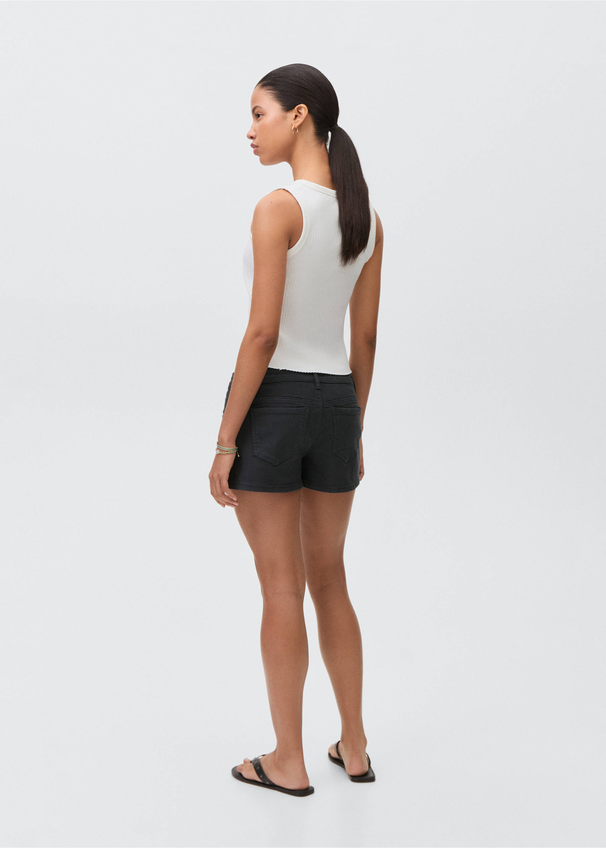 Shorts low waist - Revers de l'article, Blau marí fosc. Ref: 87016338-00.