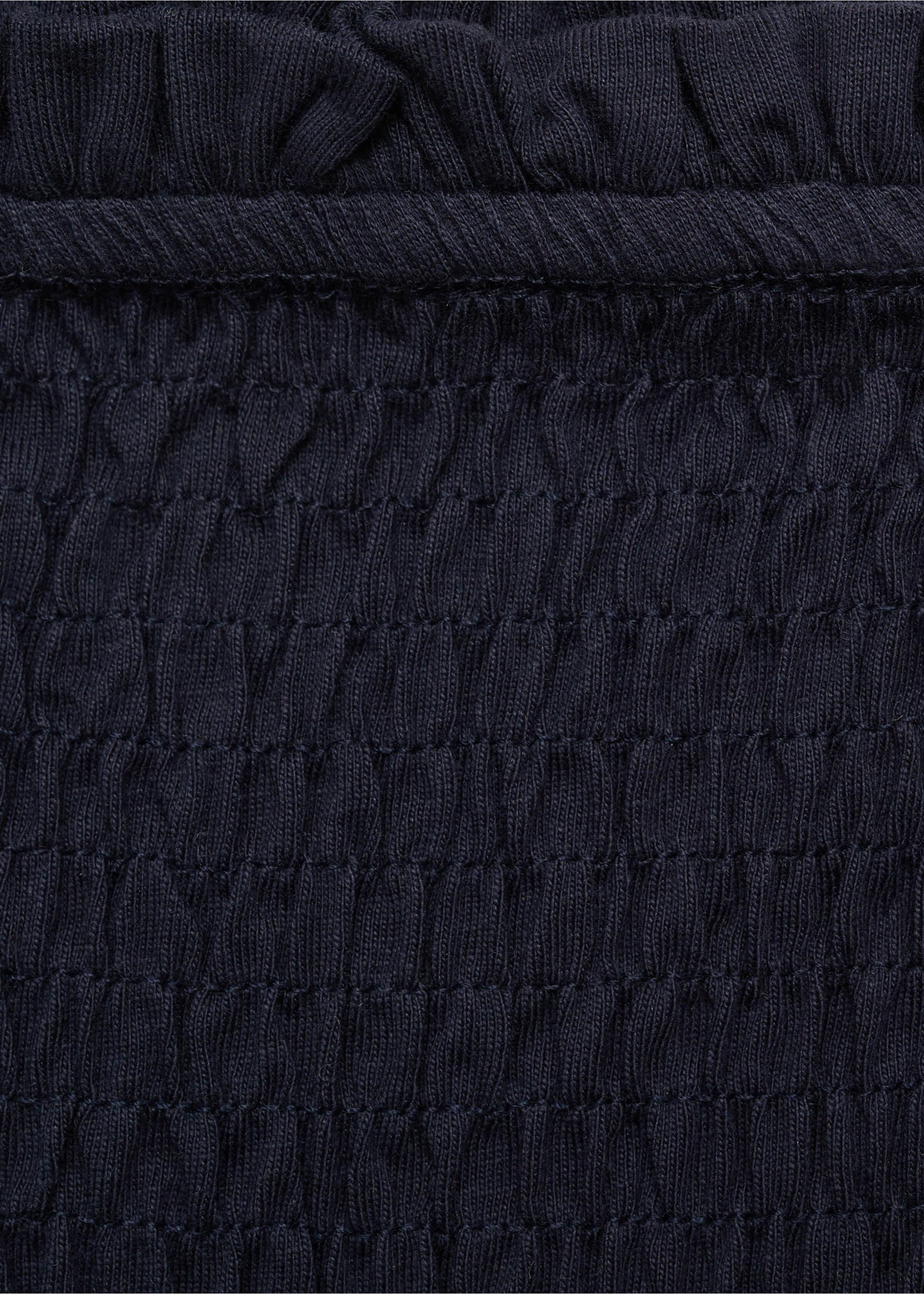 Gerafftes Rüschentop - Detail des Artikels 8, Dunkles Marineblau. Ref: 87016340-00.