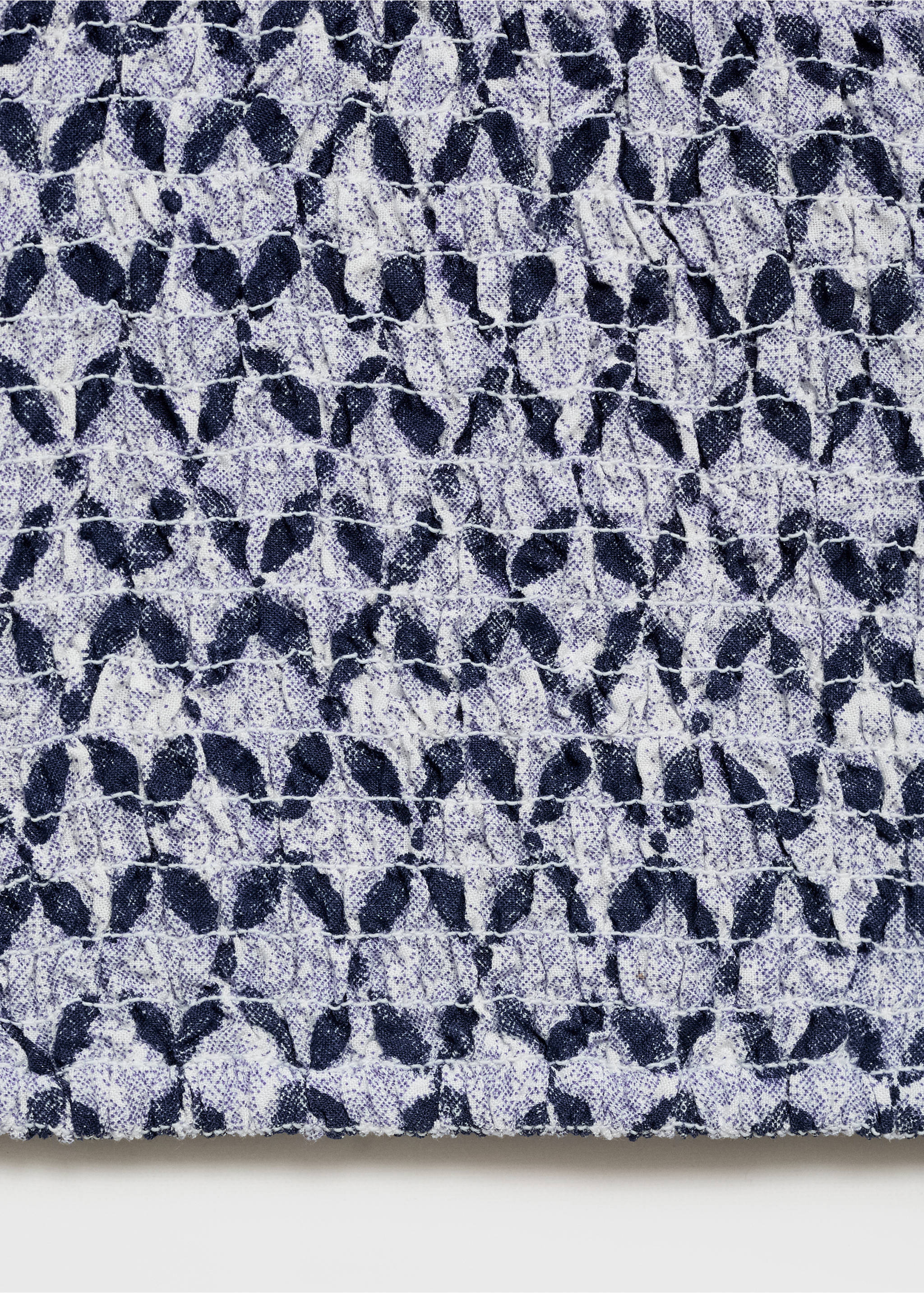 Top asymétrique imprimé - Détail de l'article 0, Bleu marine foncé. Ref: 87016342-00.