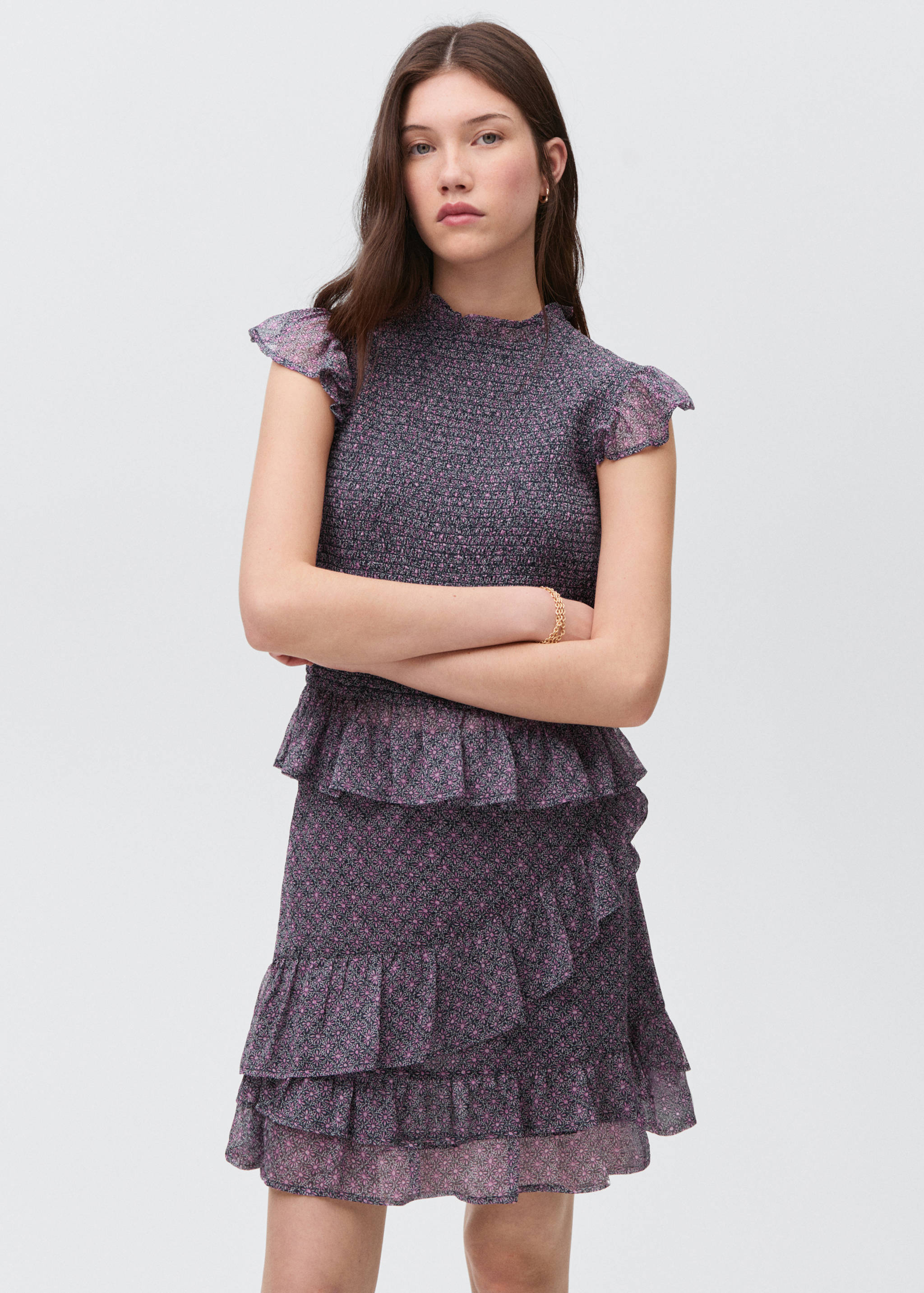 Top frunzit volant - Pla mig