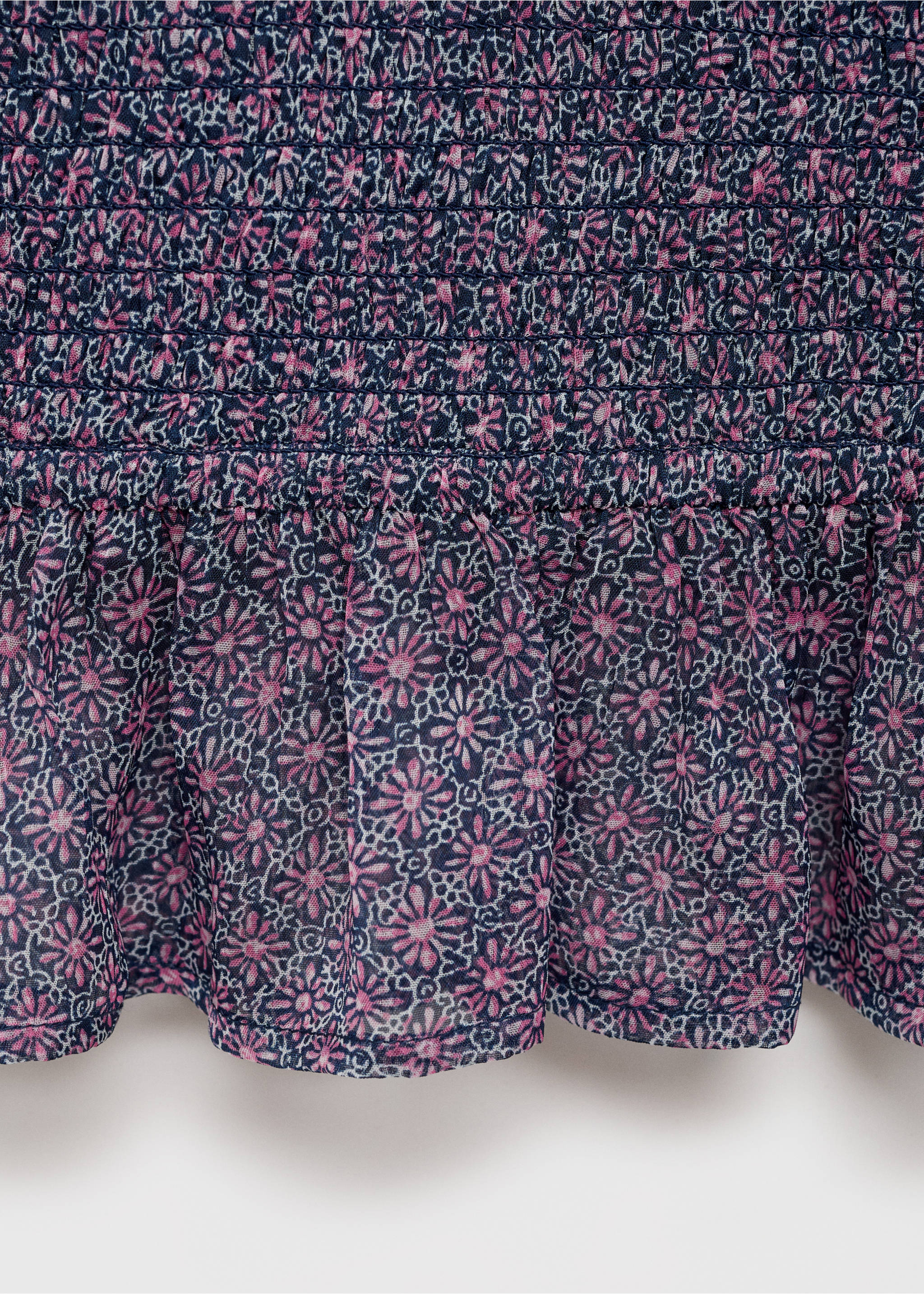 Top frunzit volant - Detall de l'article 8, Blau marí fosc. Ref: 87016343-00.