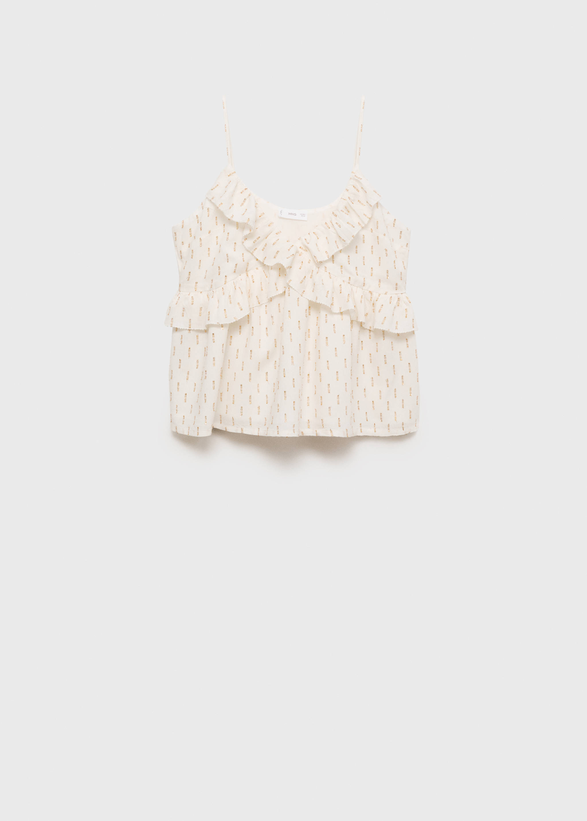 Ruffles embroidered top - Article without model