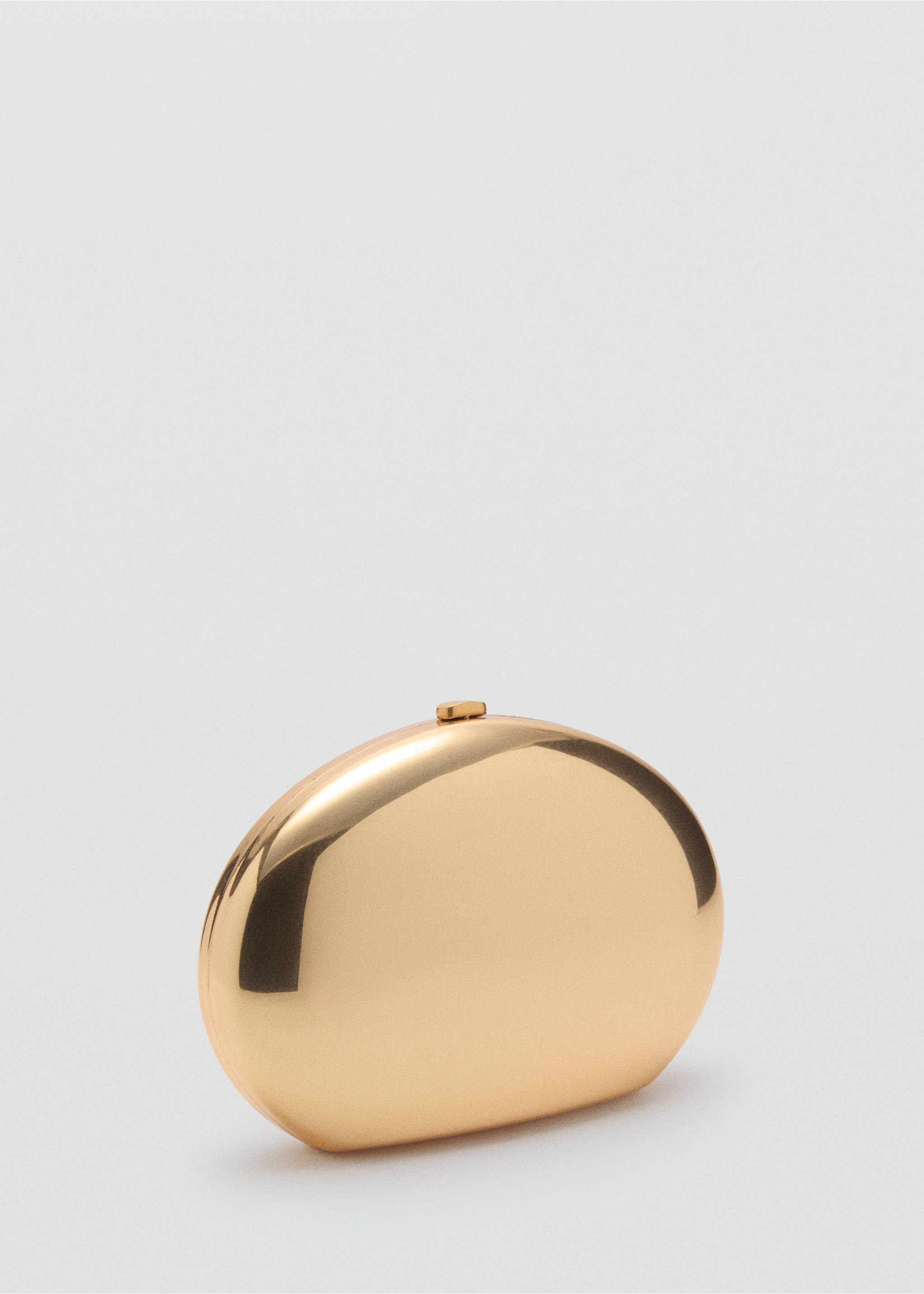 Sac à main clutch métallique - Plan moyen, Or. Ref: 87016346-00.