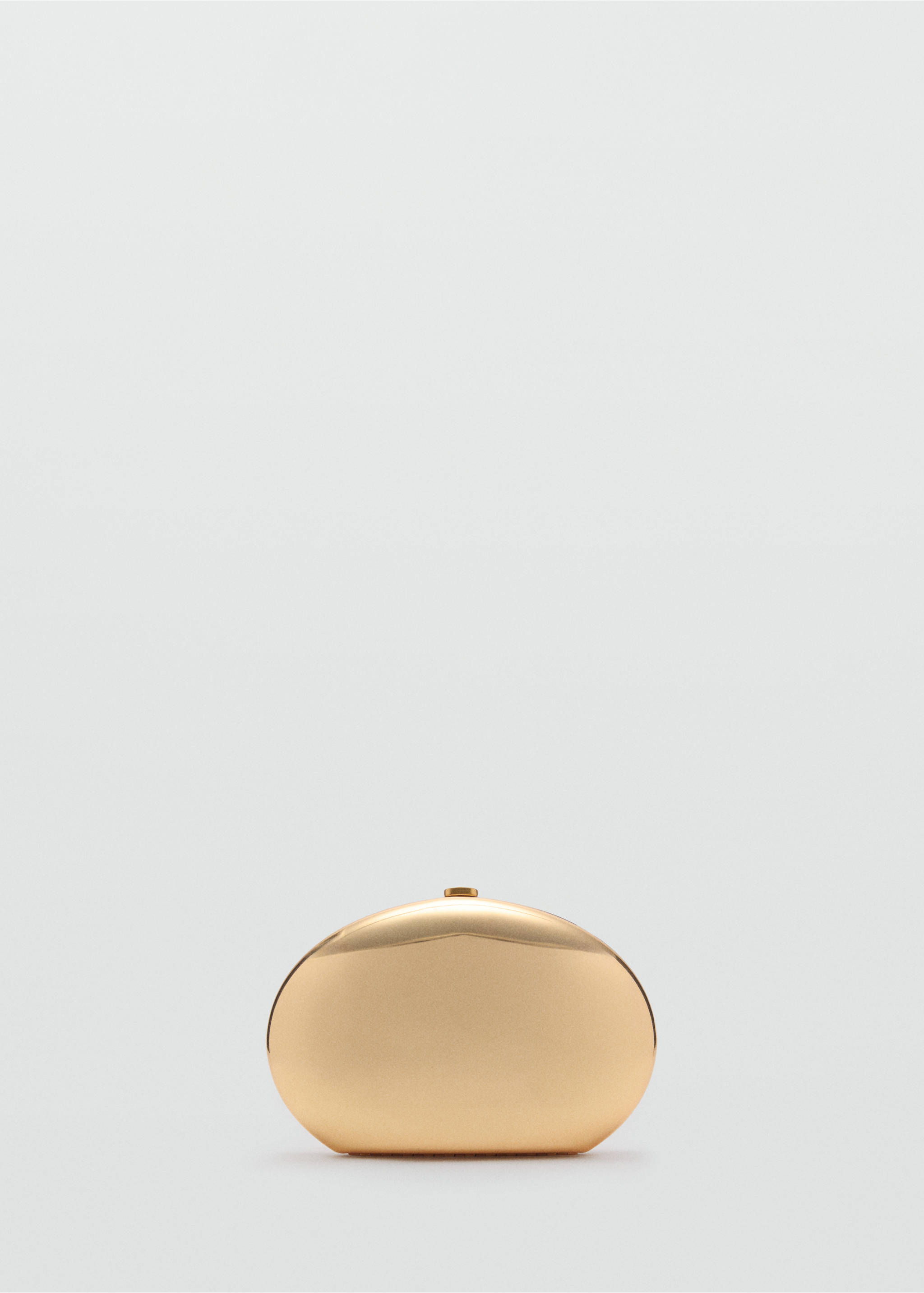Metallic clutch handbag - Article without model, Gold. Ref: 87016346-00.