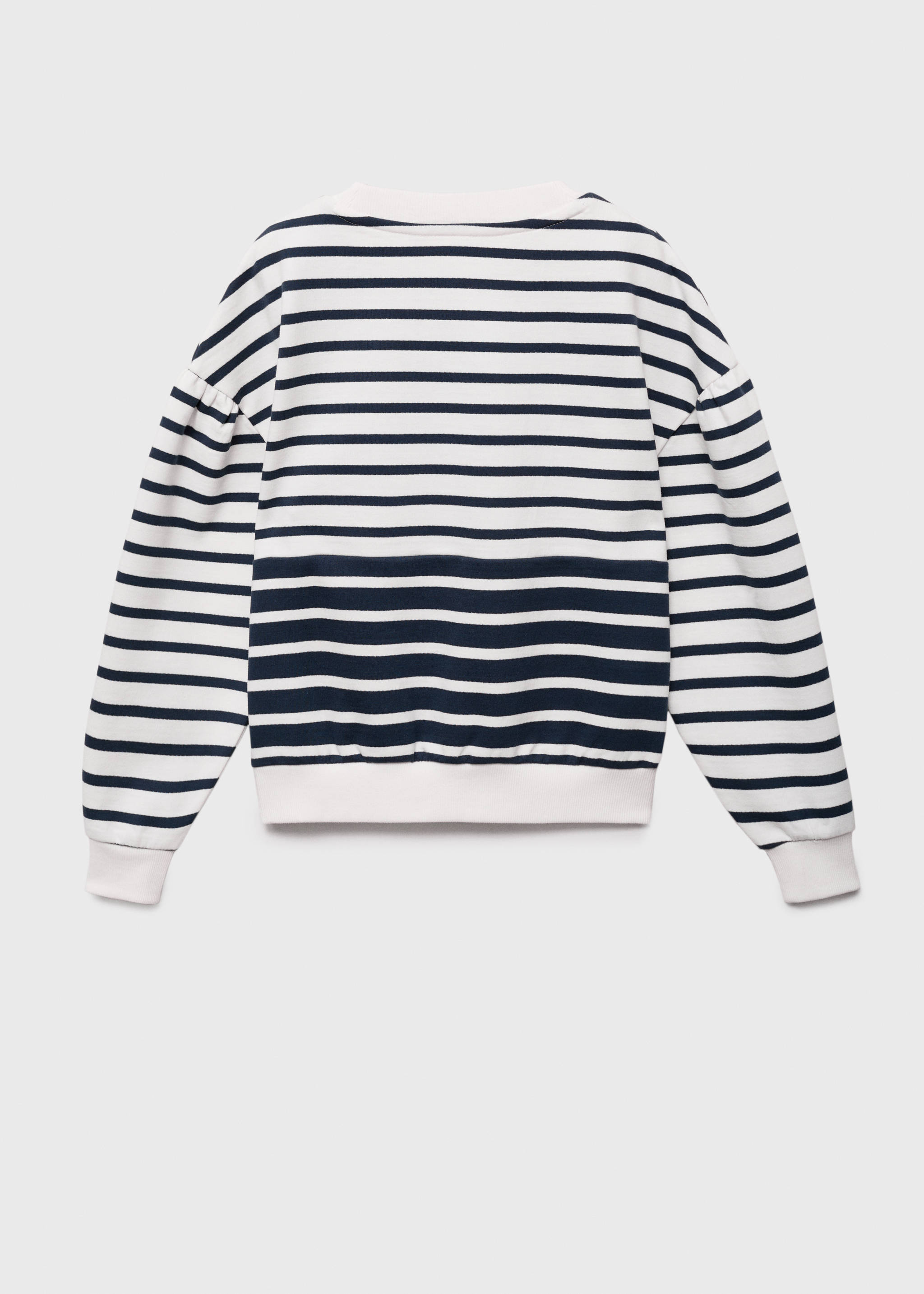 Striped print sweatshirt - Reverse of the article