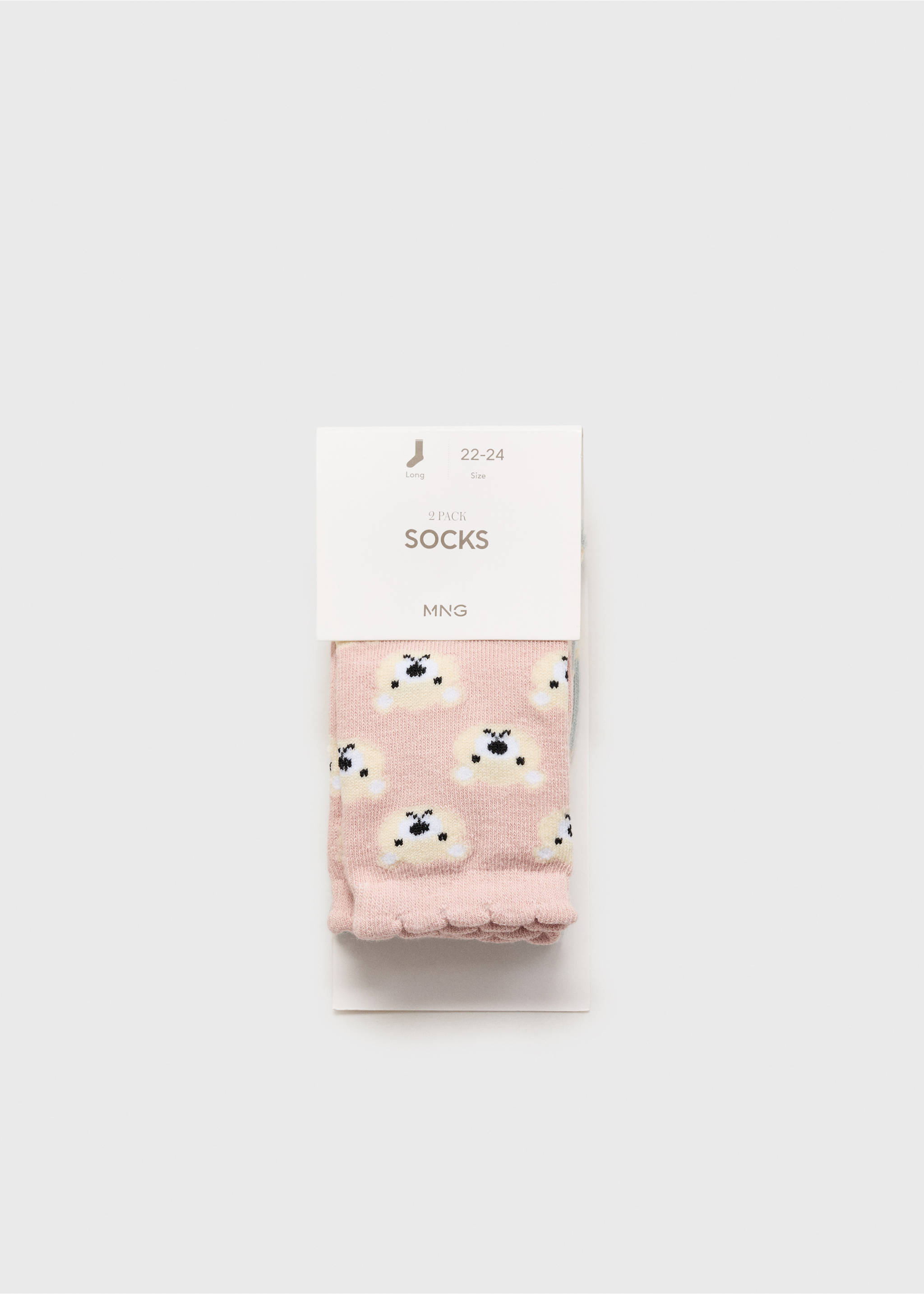 2 pack mixed socks - Details of the article 0, Pale Pink. Ref: 87016350-00.