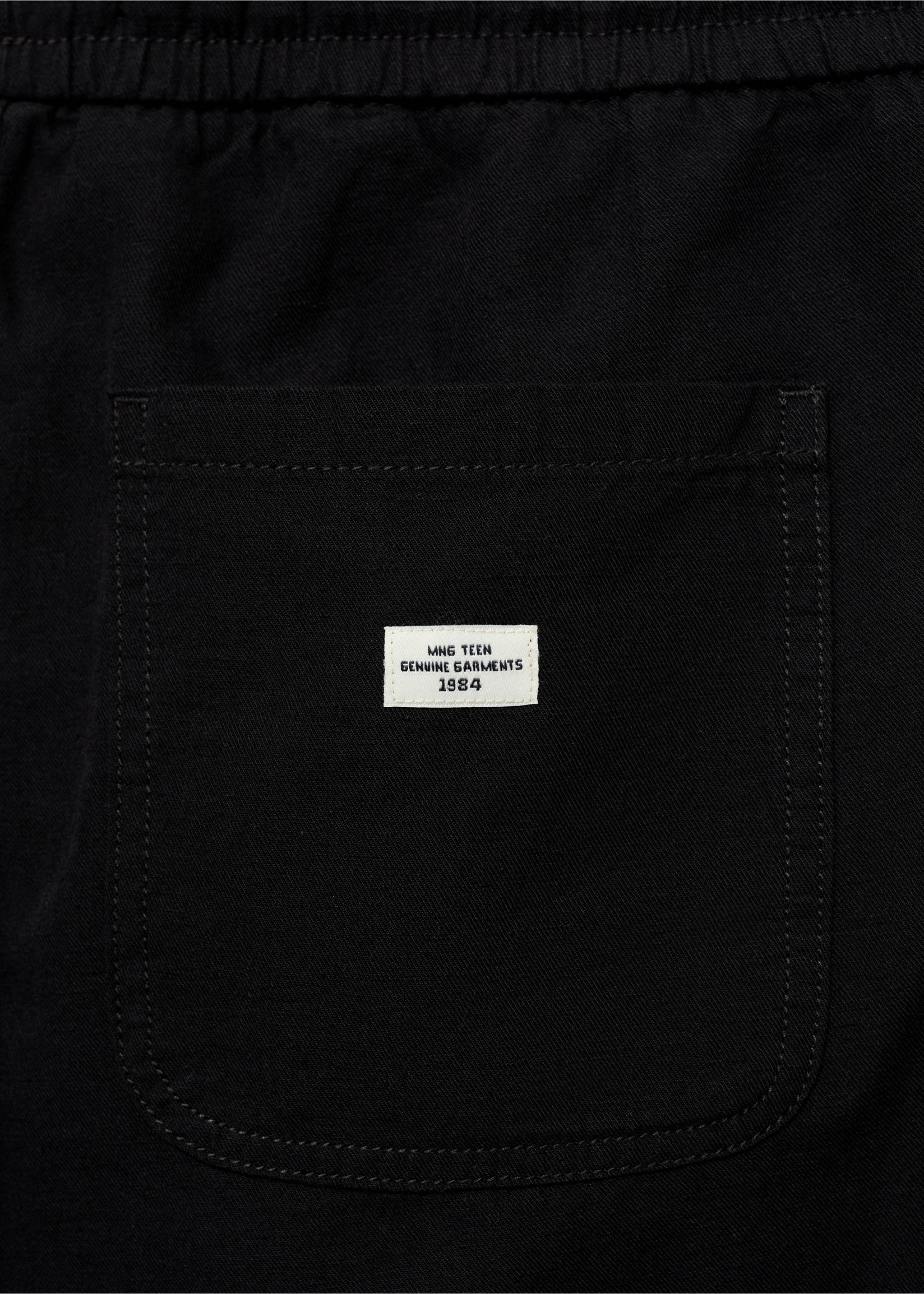 Linen jogger trousers - Details of the article 0, Black. Ref: 87016358-00.