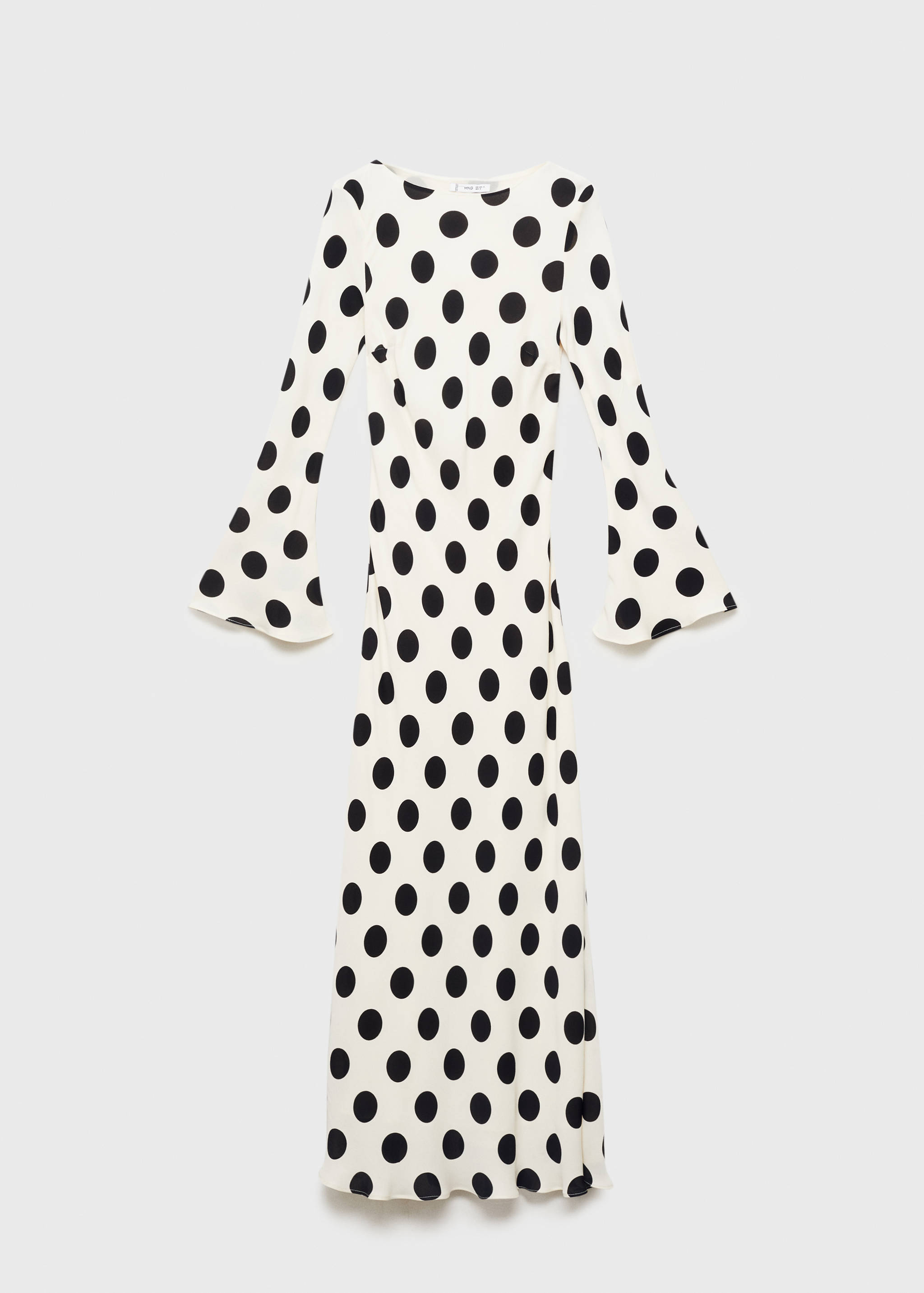 Vestido topos manga acampanada - Artículo sin modelo