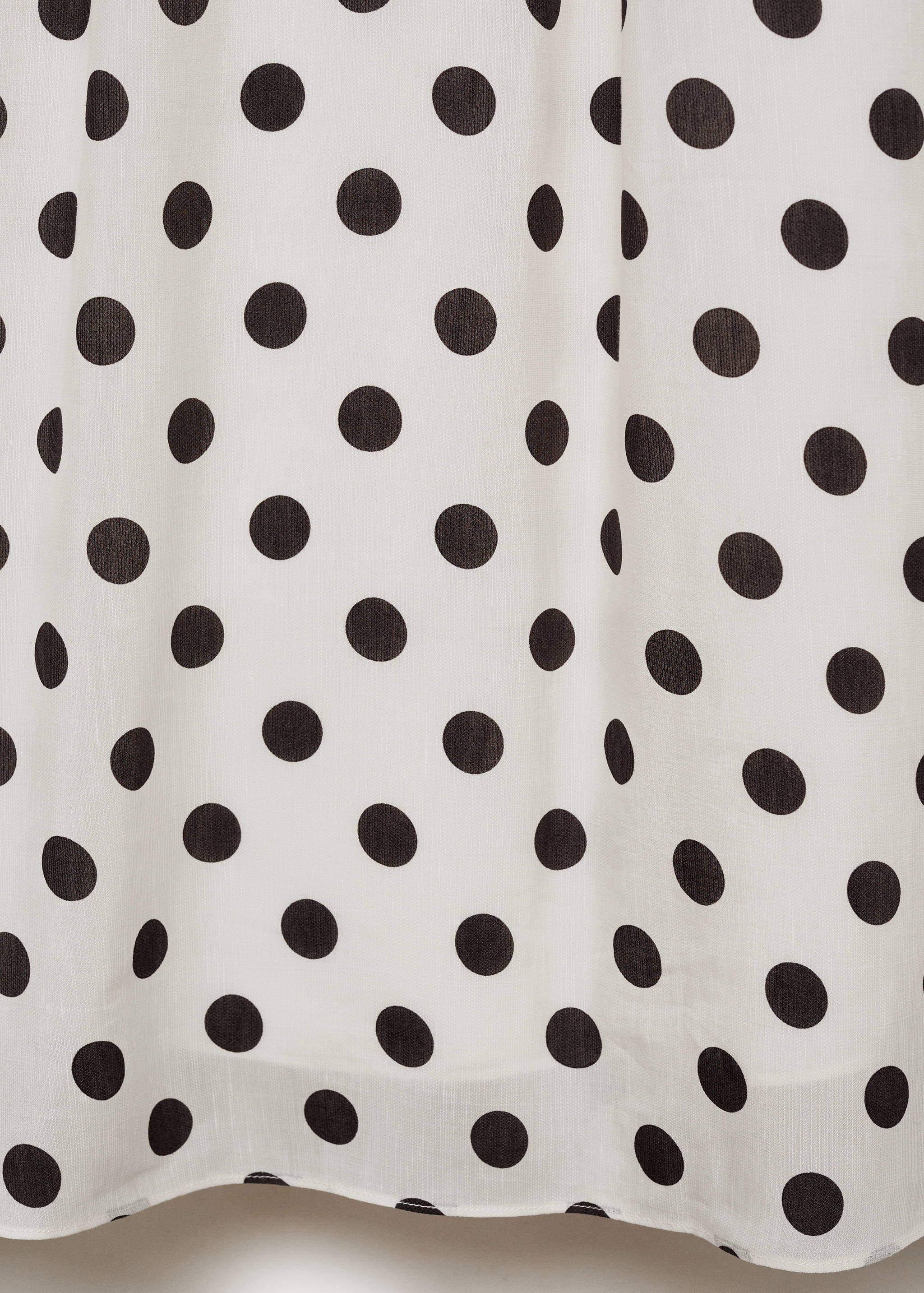 Polka-Dots-Kleid mit drapiertem Oberteil - Detail des Artikels 0