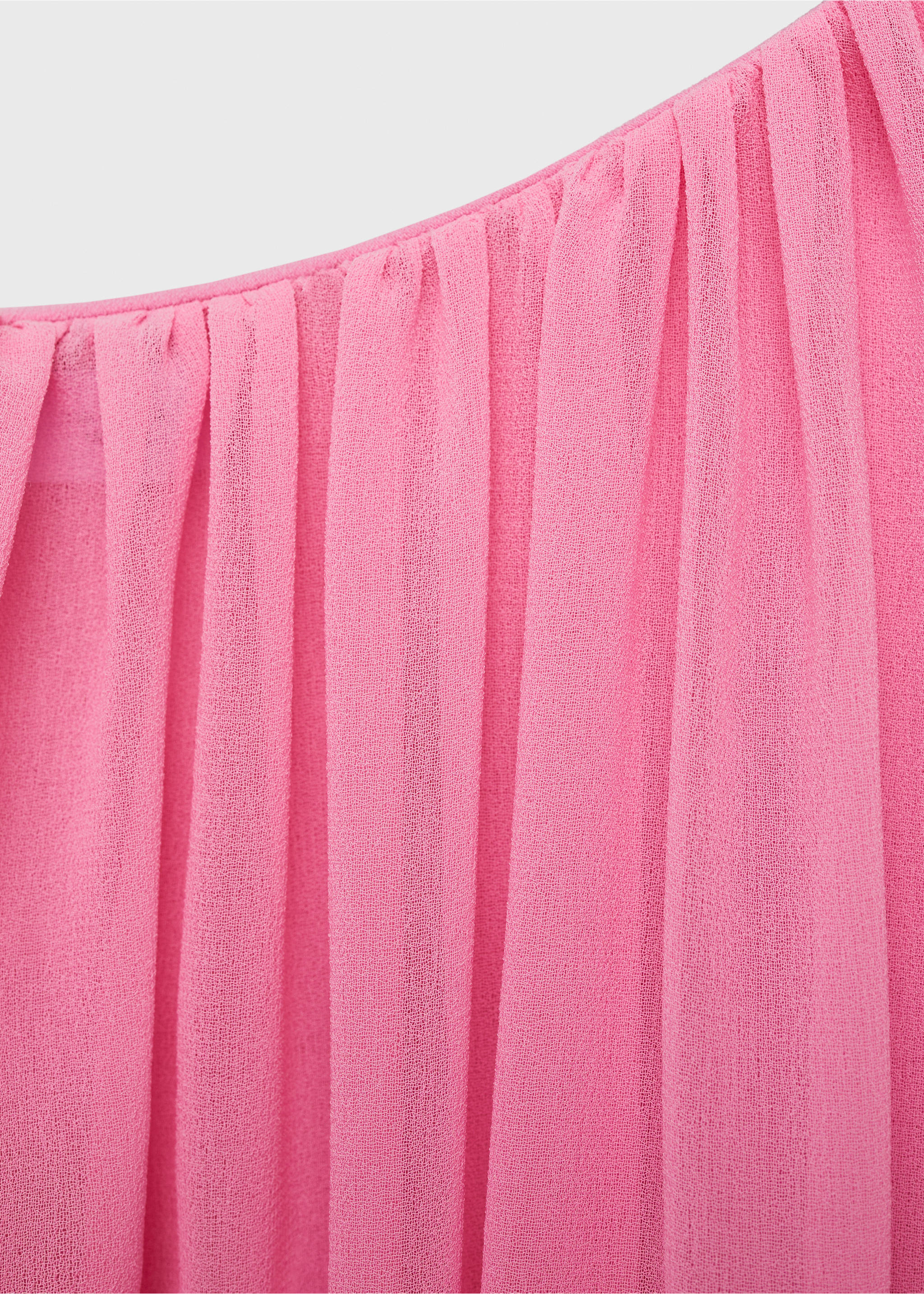 Langes Kleid mit Umhang - Detail des Artikels 0, Fuchsia. Ref: 87016380-00.