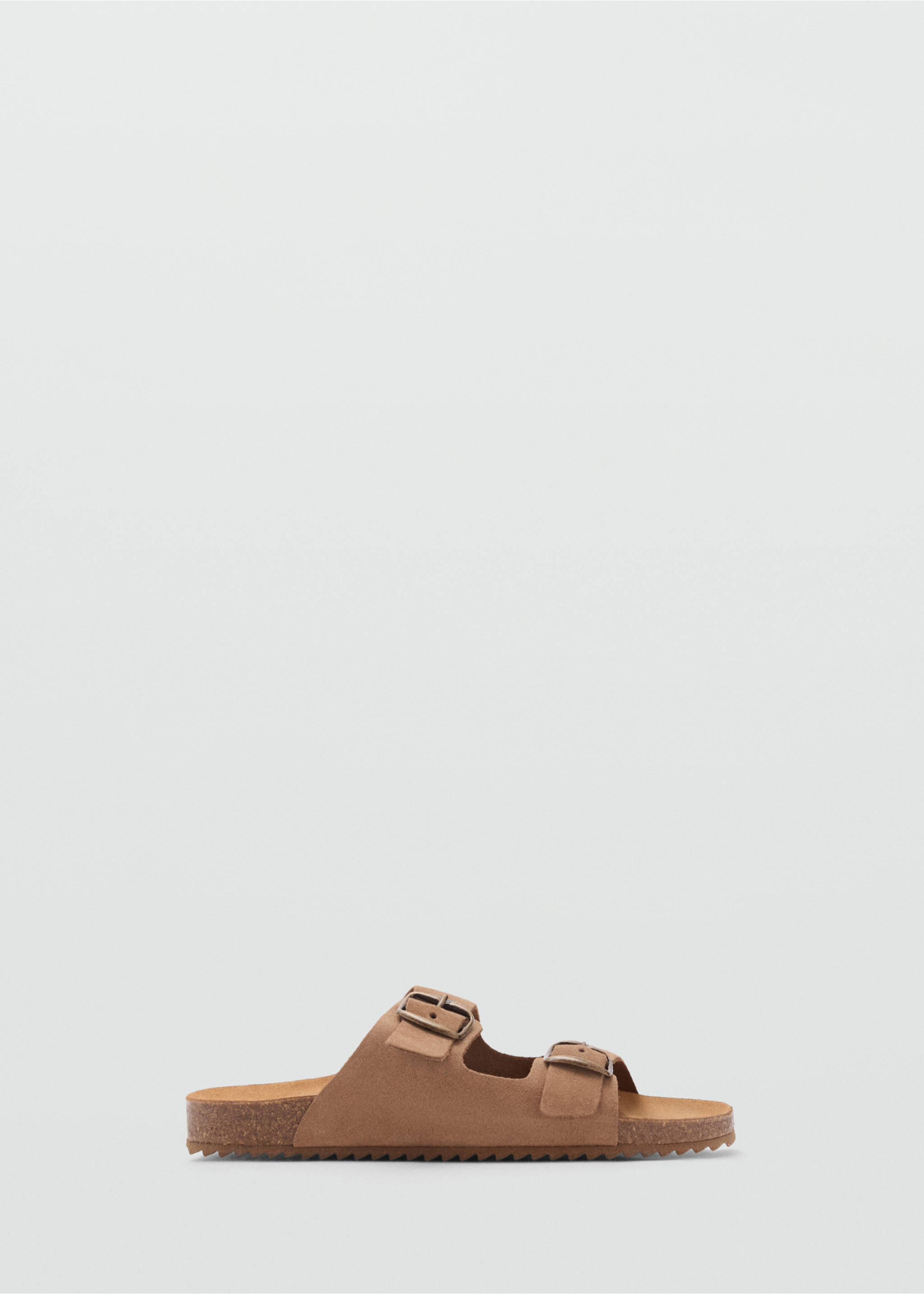 Buckles leather sandal - Article without model, Medium Brown. Ref: 87016382-00.