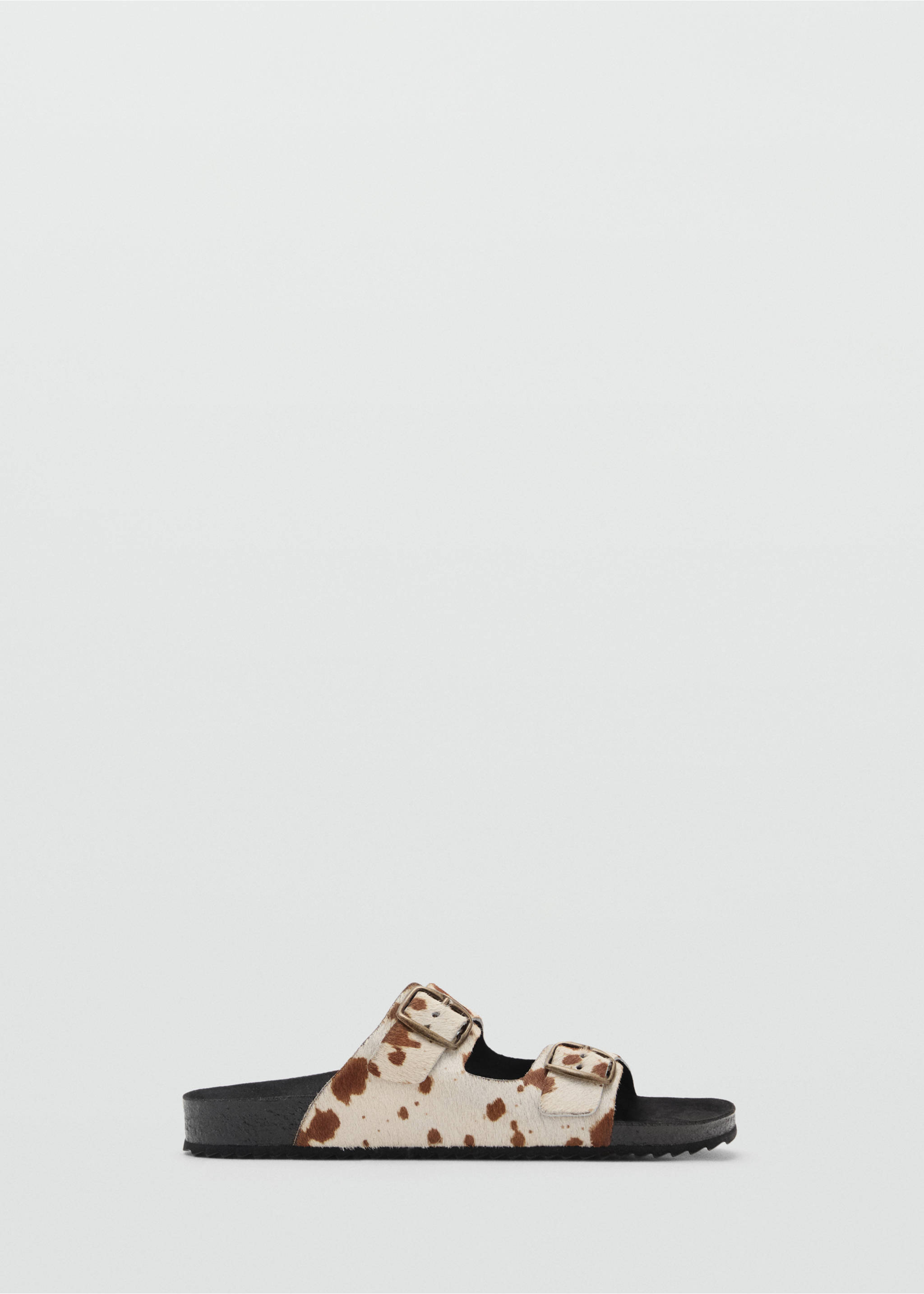 Sandàlies pell animal print - Article sense model, Beige. Ref: 87016383-00.