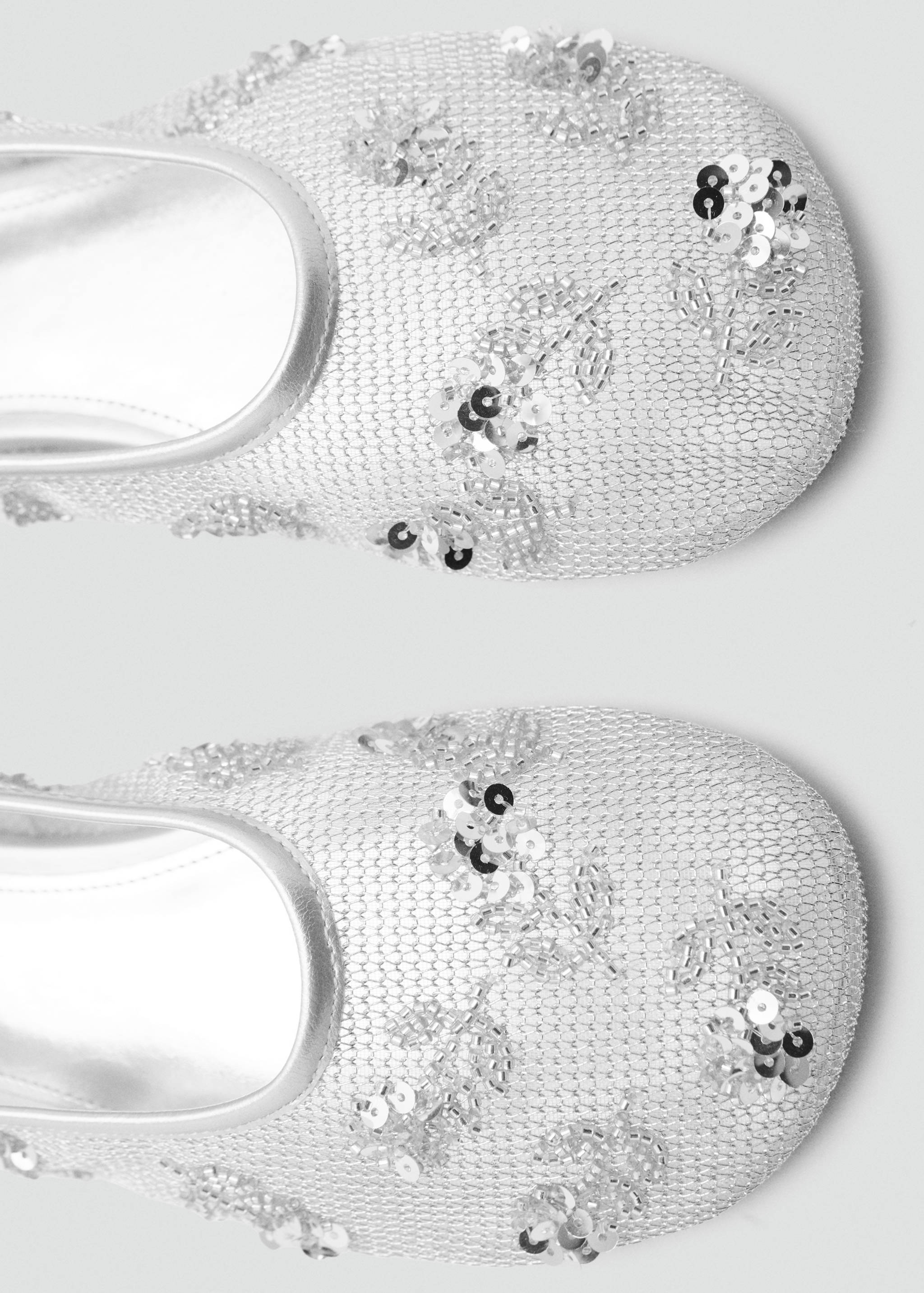 Sequin embroidered mesh ballerina - Details of the article 3