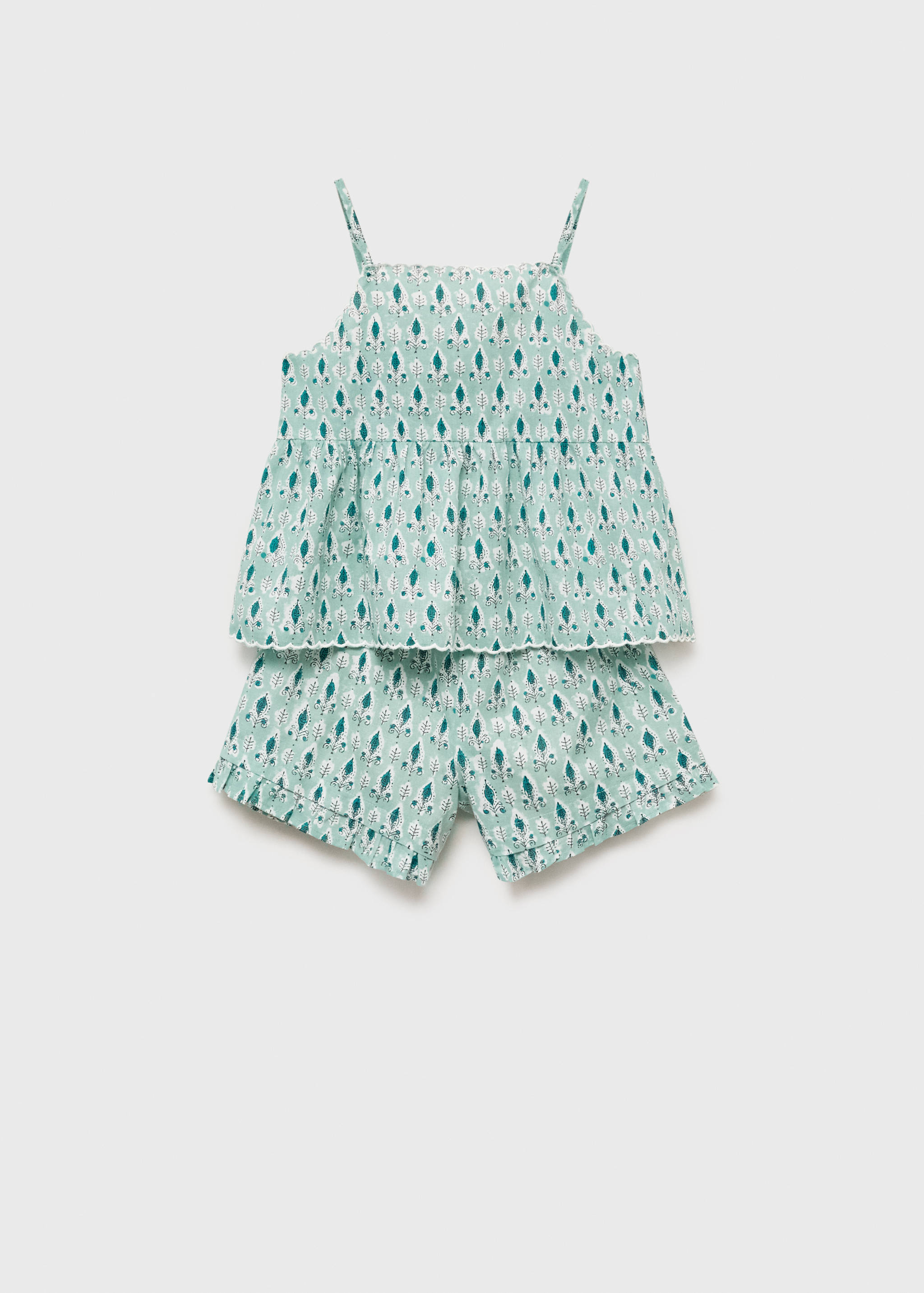 Pyjama shorts with ruffles - Article without model