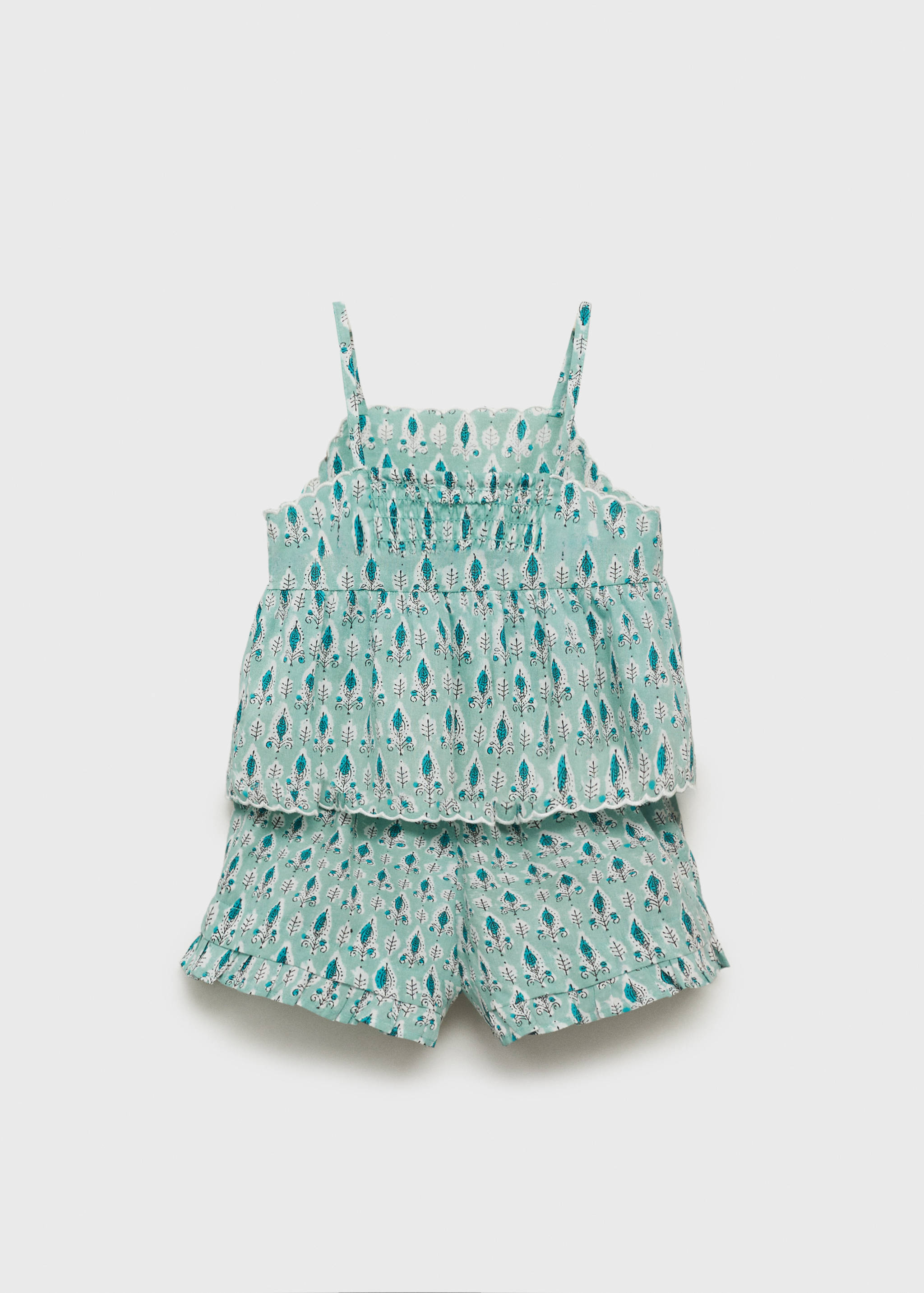 Printed short pyjamas - Reverse of the article