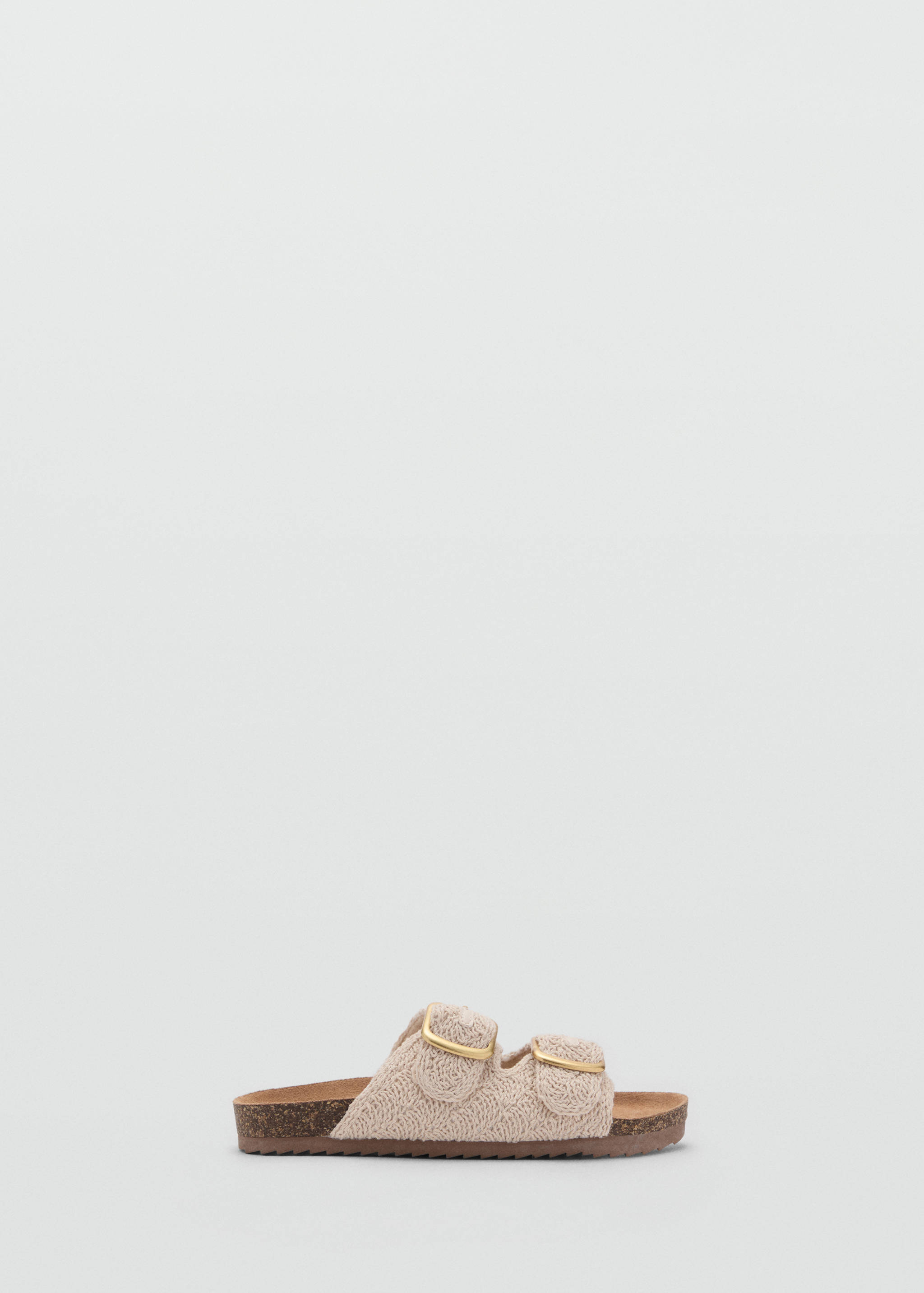 Textured sandals with buckle - Article without model