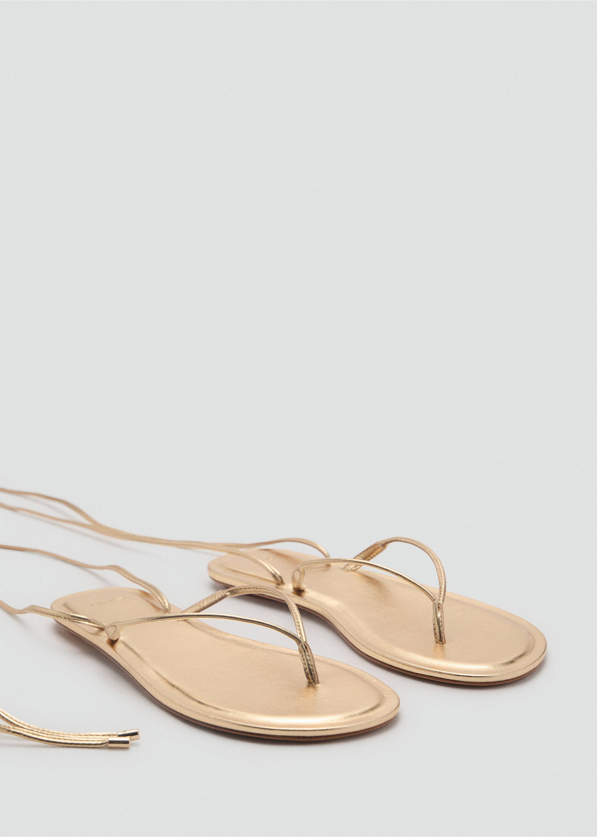 Strips sandals - Medium plane, Gold. Ref: 87017165-00.