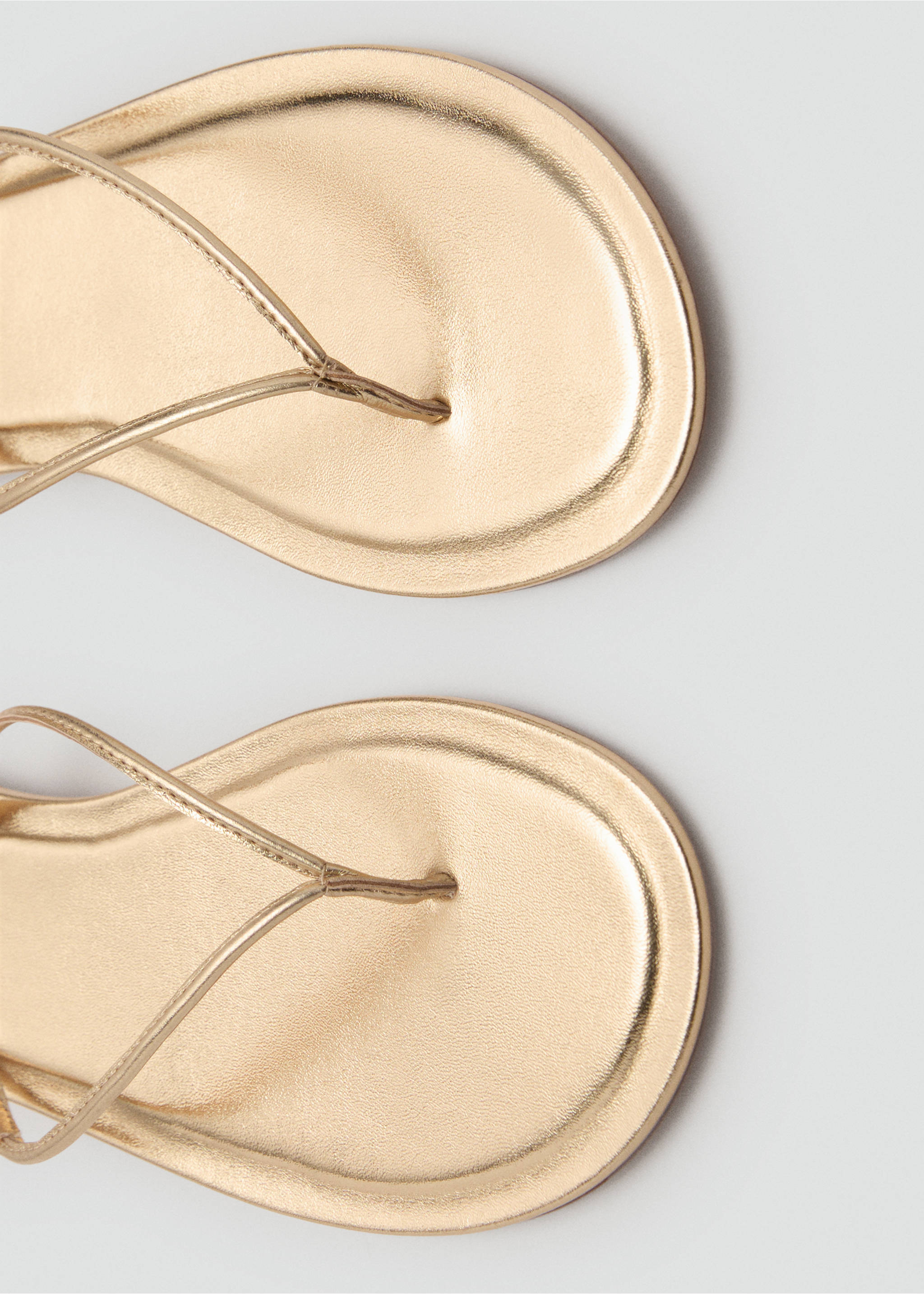 Strips sandals - Details of the article 2, Gold. Ref: 87017165-00.