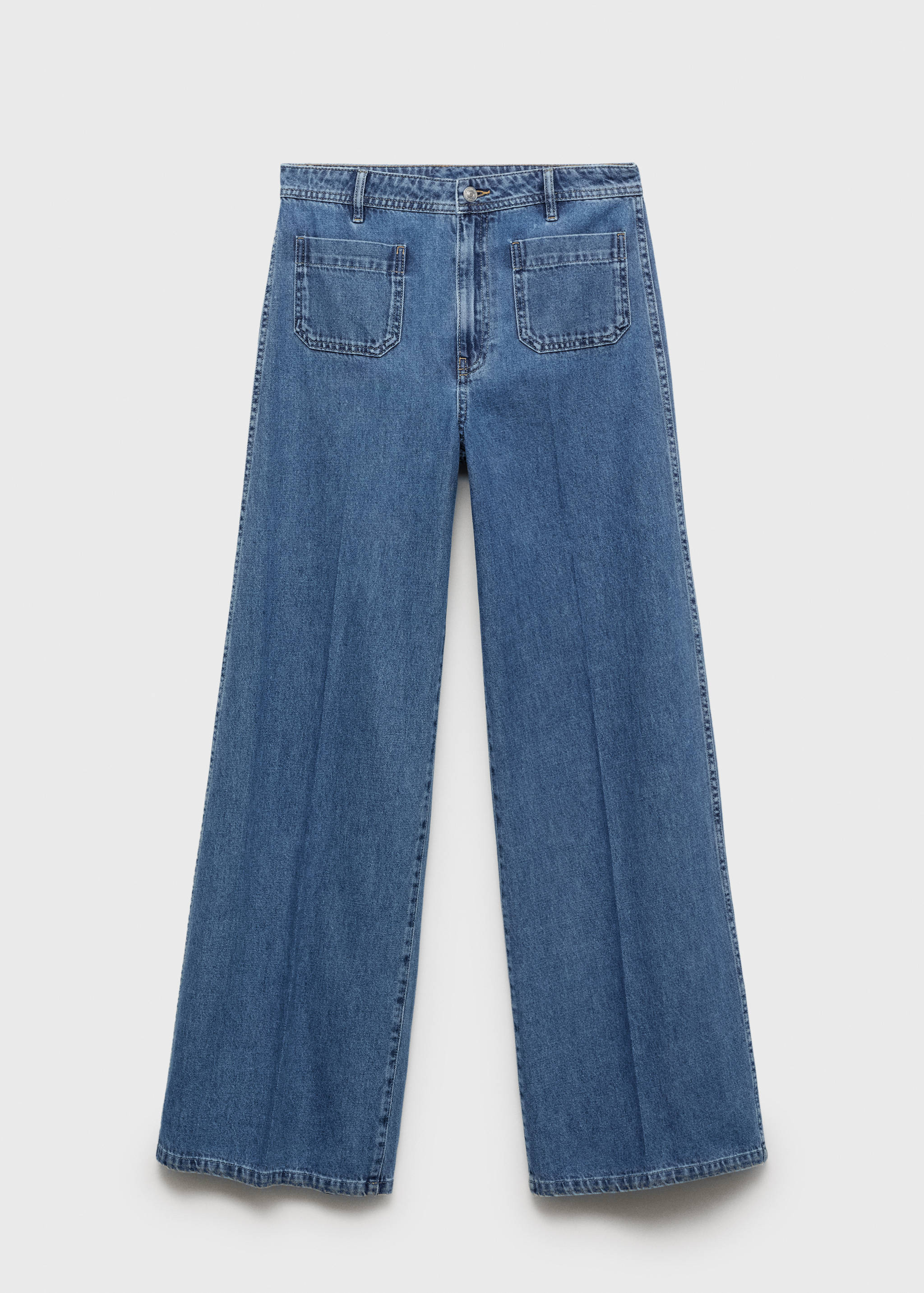 Wide leg jeans with pockets - Article without model