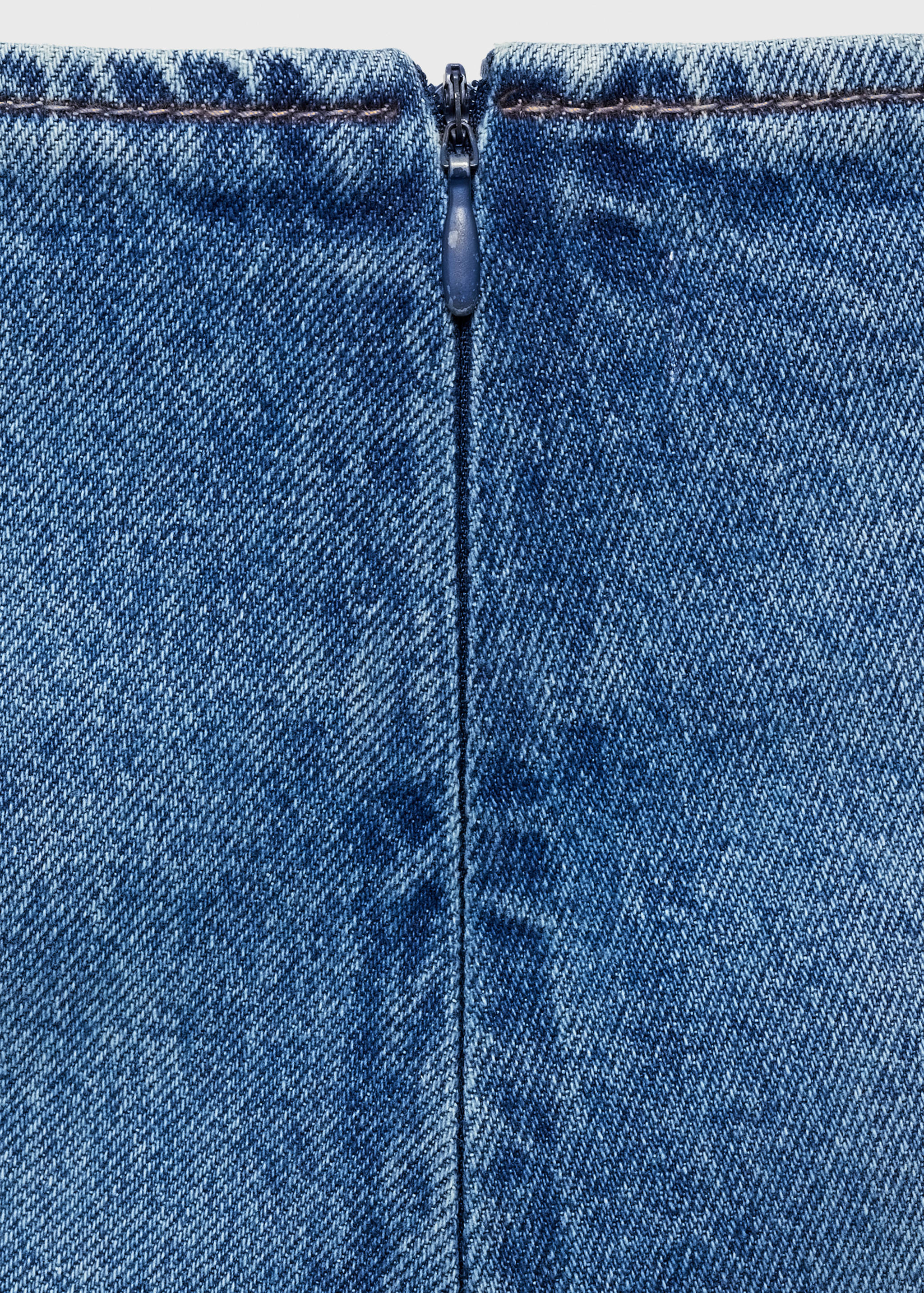 Falda pantalón denim cruzada - Detalle del artículo 0