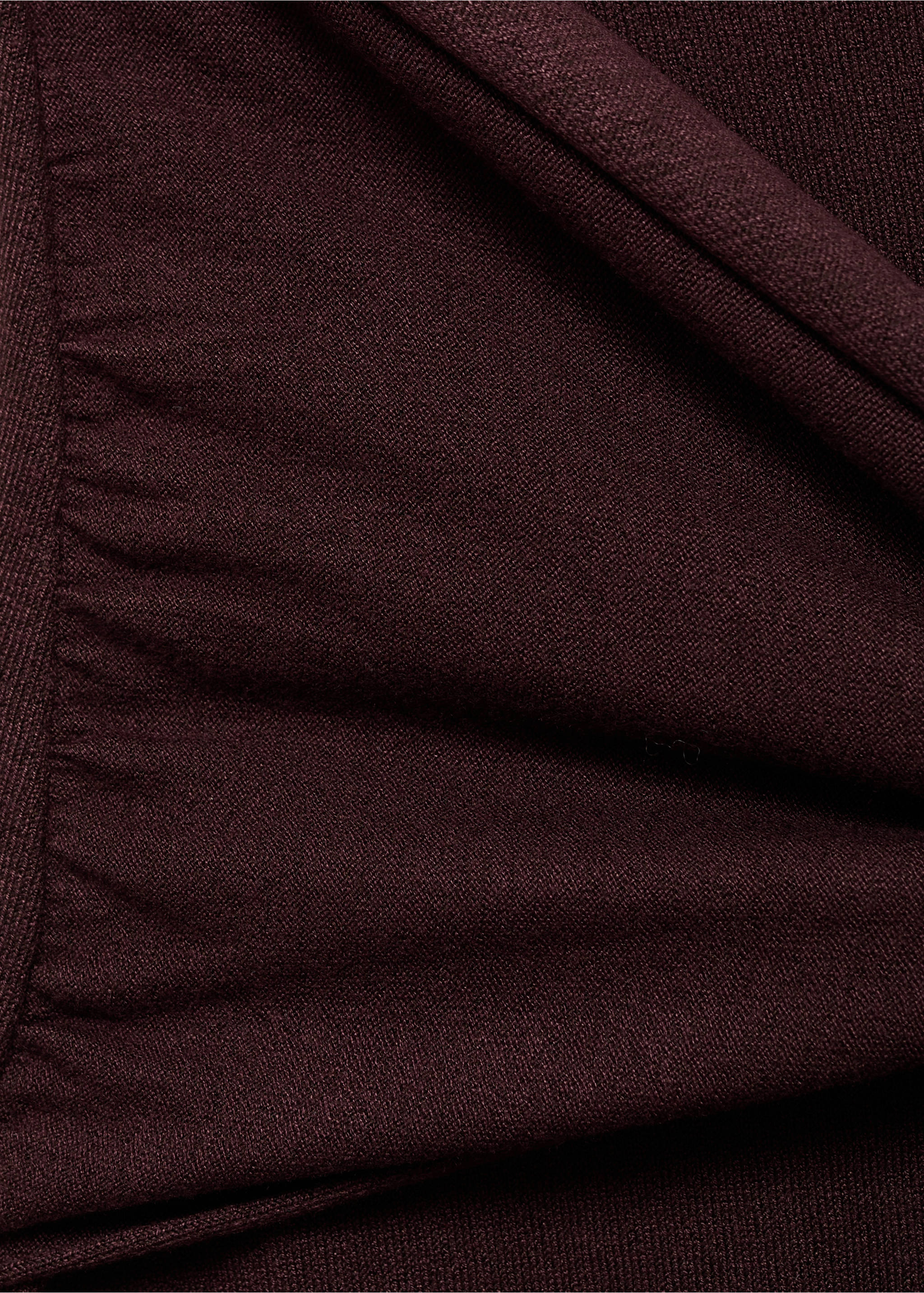 Knitted skirt with knot detail - Details of the article 0, Chocolate. Ref: 87017191-00.