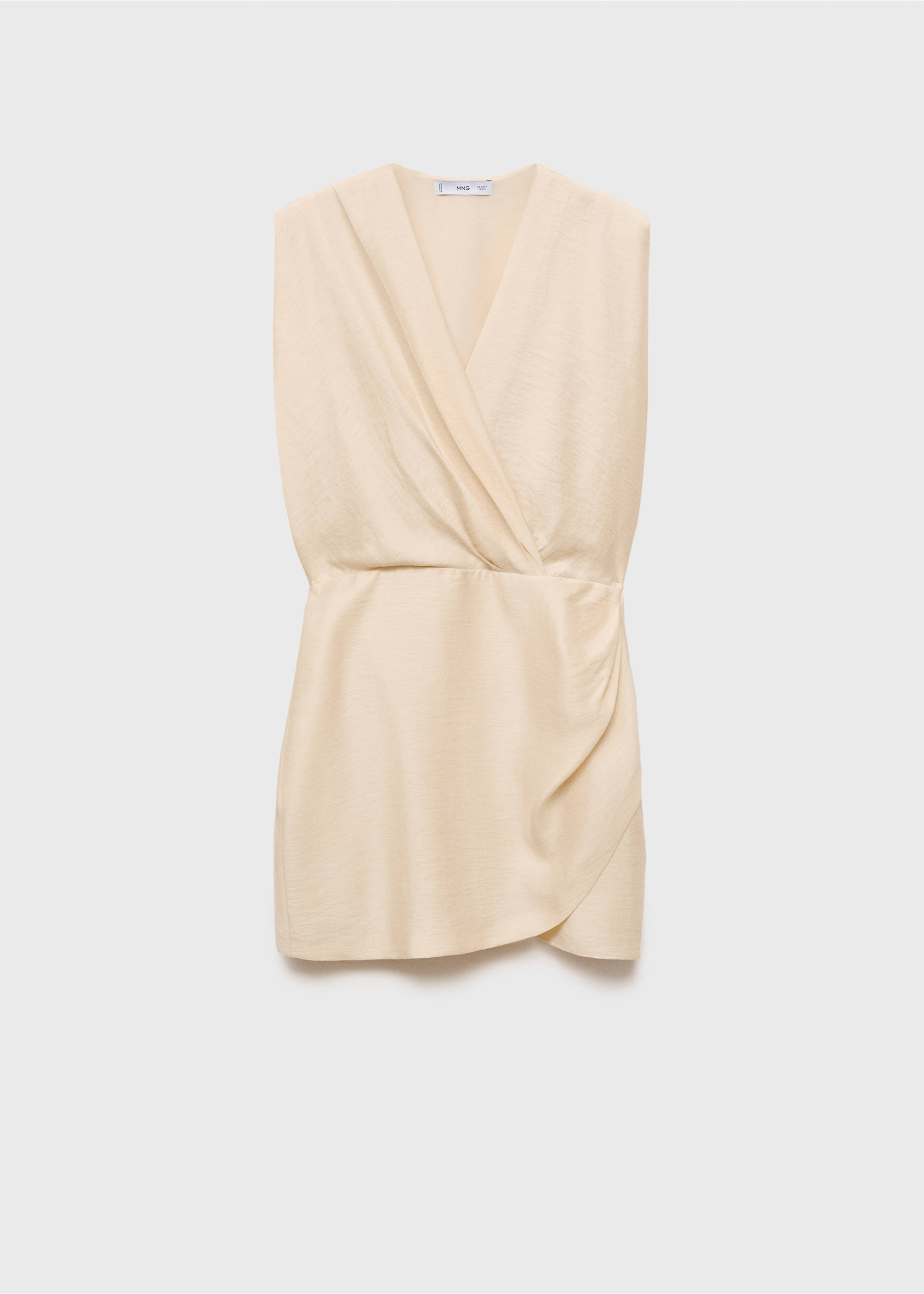 Lyocell wrap dress - Article without model, Ecru. Ref: 87017195-00.