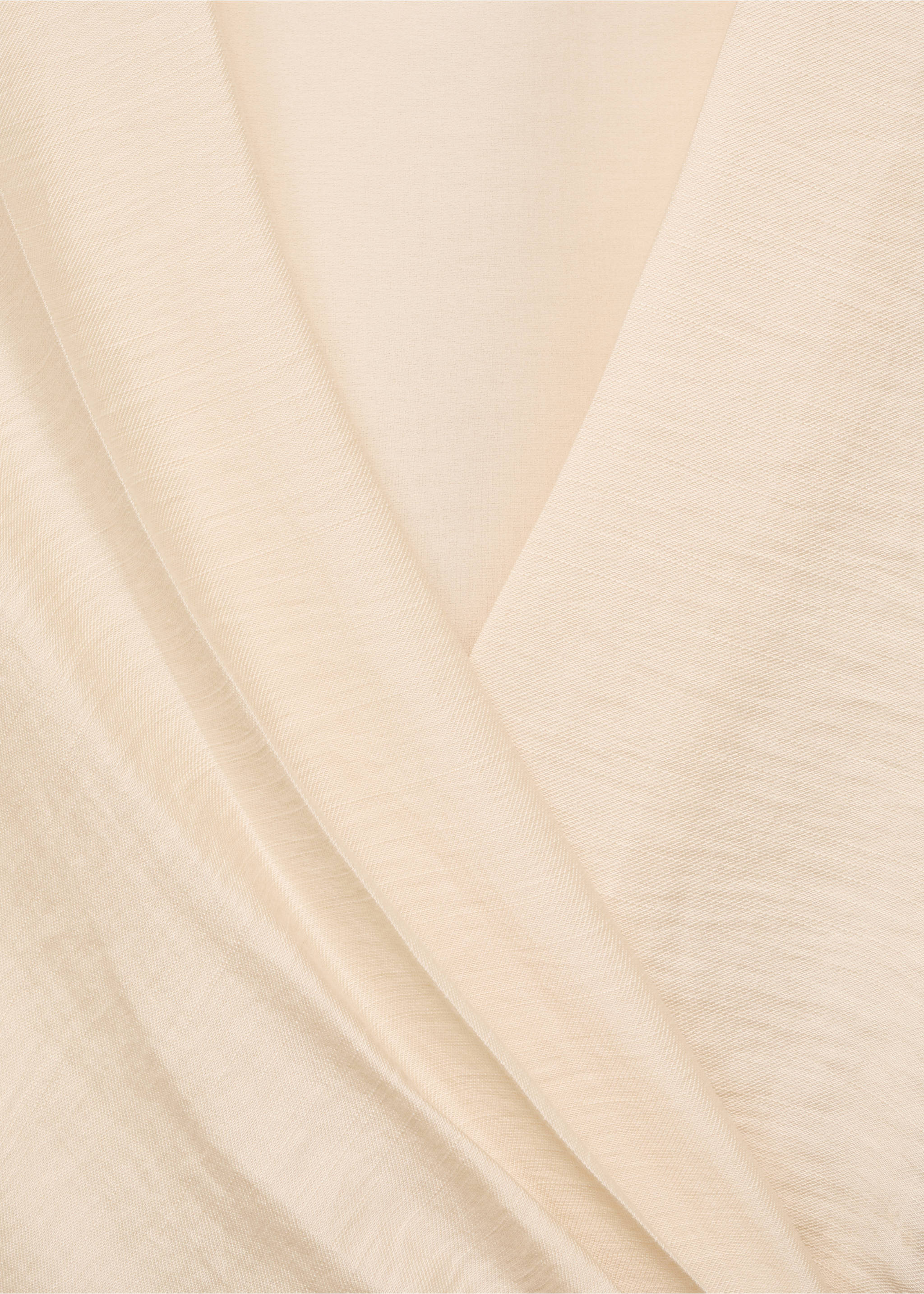 Lyocell wrap dress - Details of the article 0, Ecru. Ref: 87017195-00.