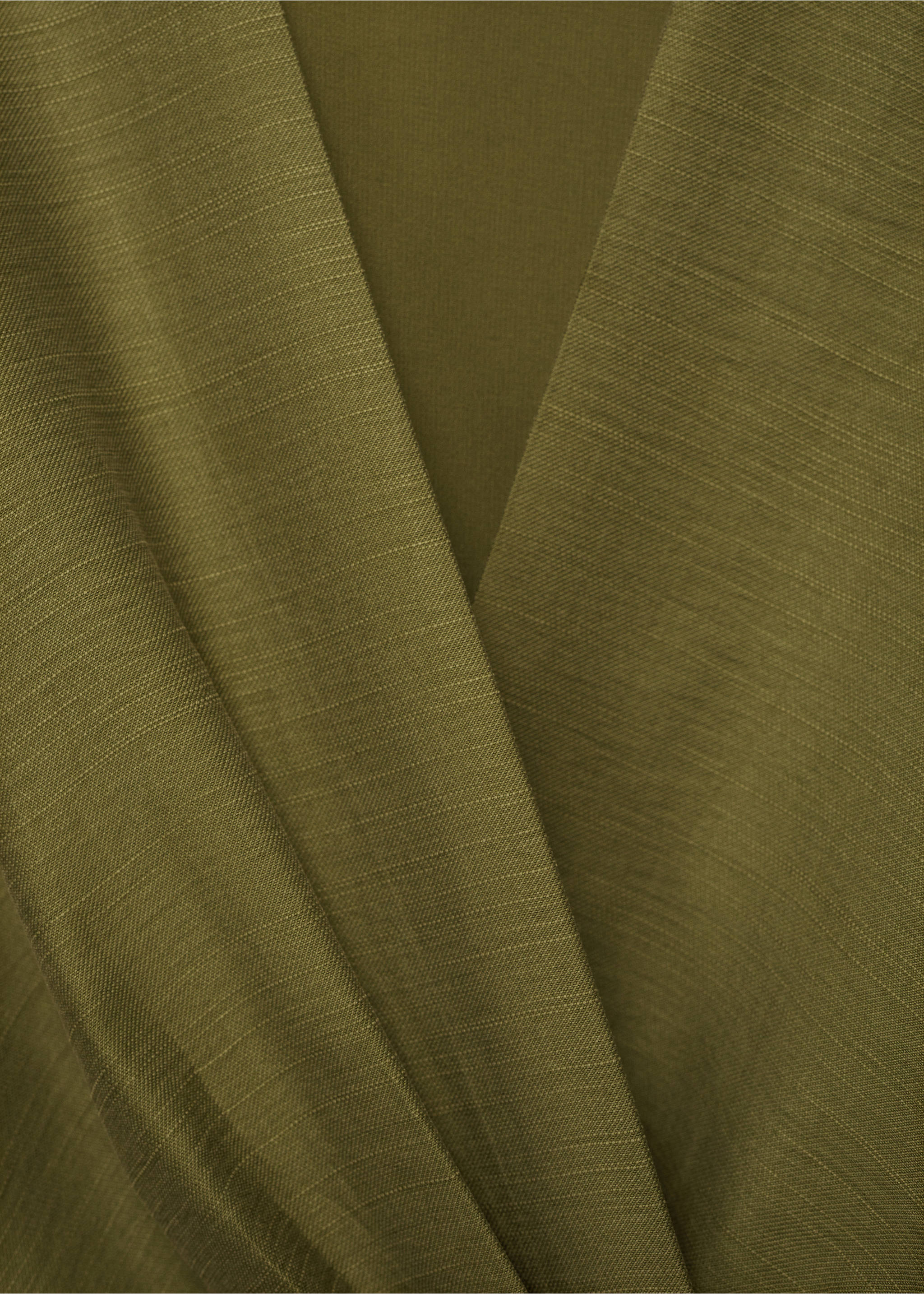 Vestido lyocell cruzado - Detalle del artículo 8, Khaki. Ref: 87017195-00.