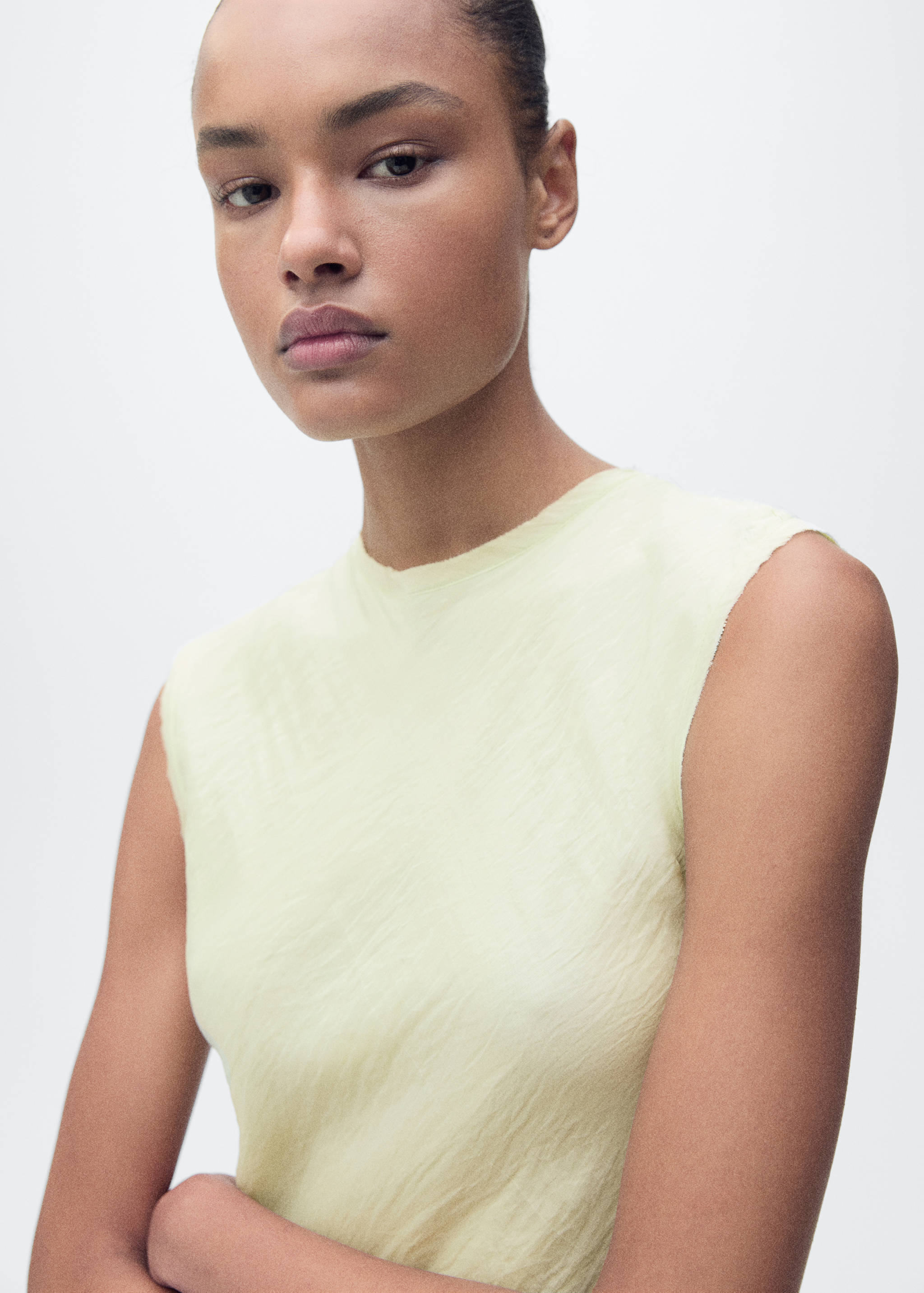 Vestit midi efecte arrugat - Detall de l'article 1