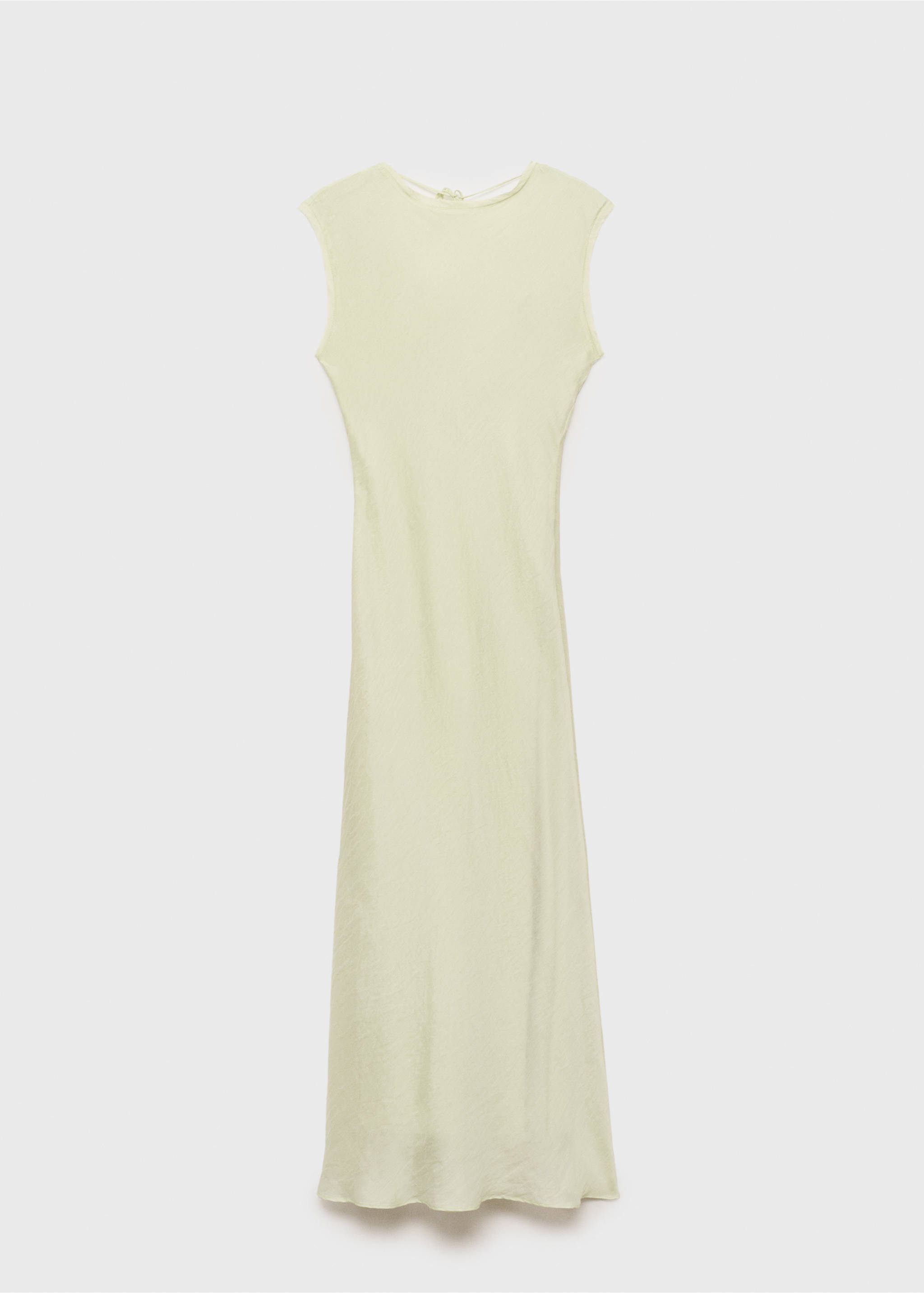 Midi-dress with creased effect - Article without model, Aqua Green. Ref: 87017197-00.