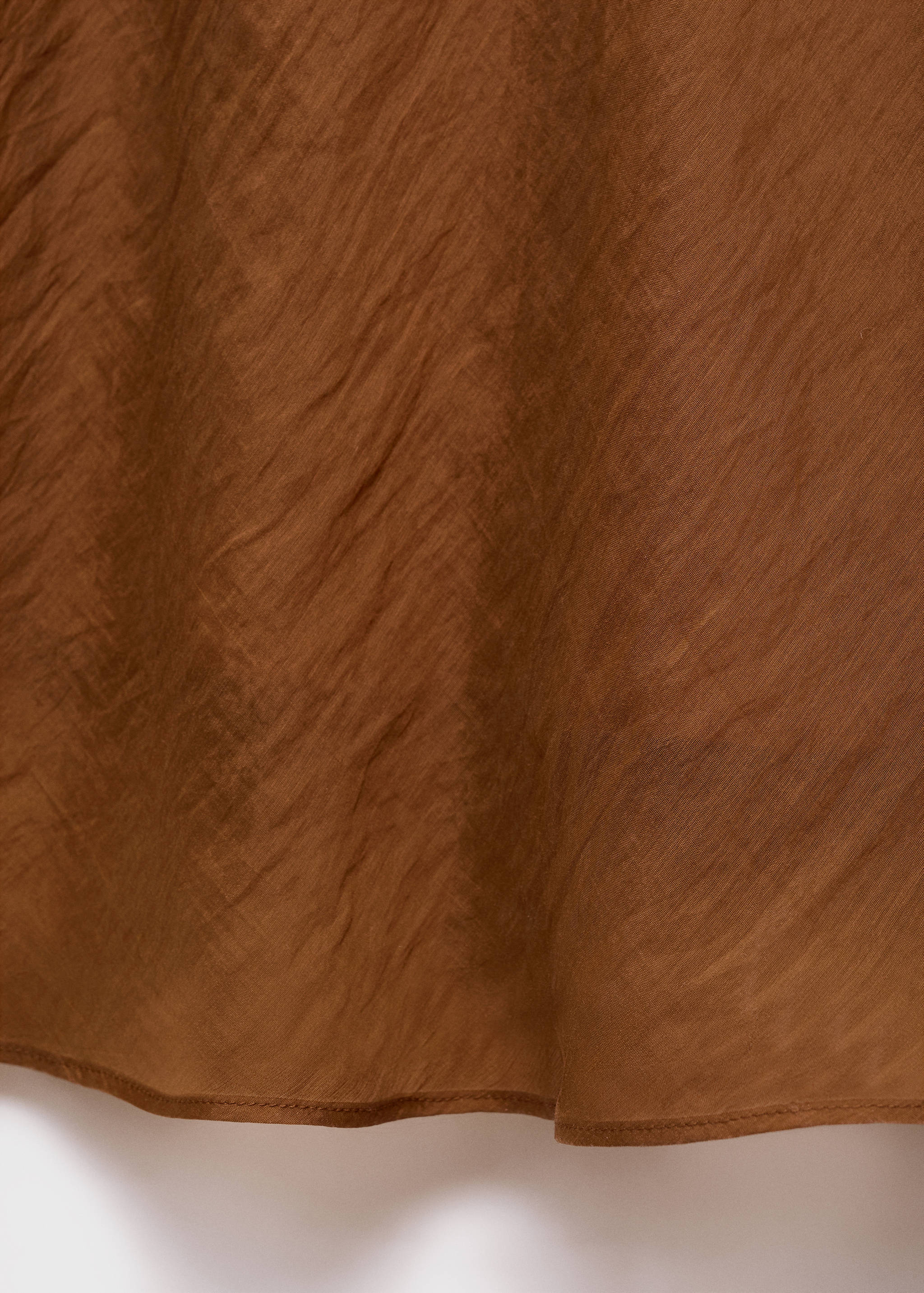 Draped-neck lyocell dress - Details of the article 0
