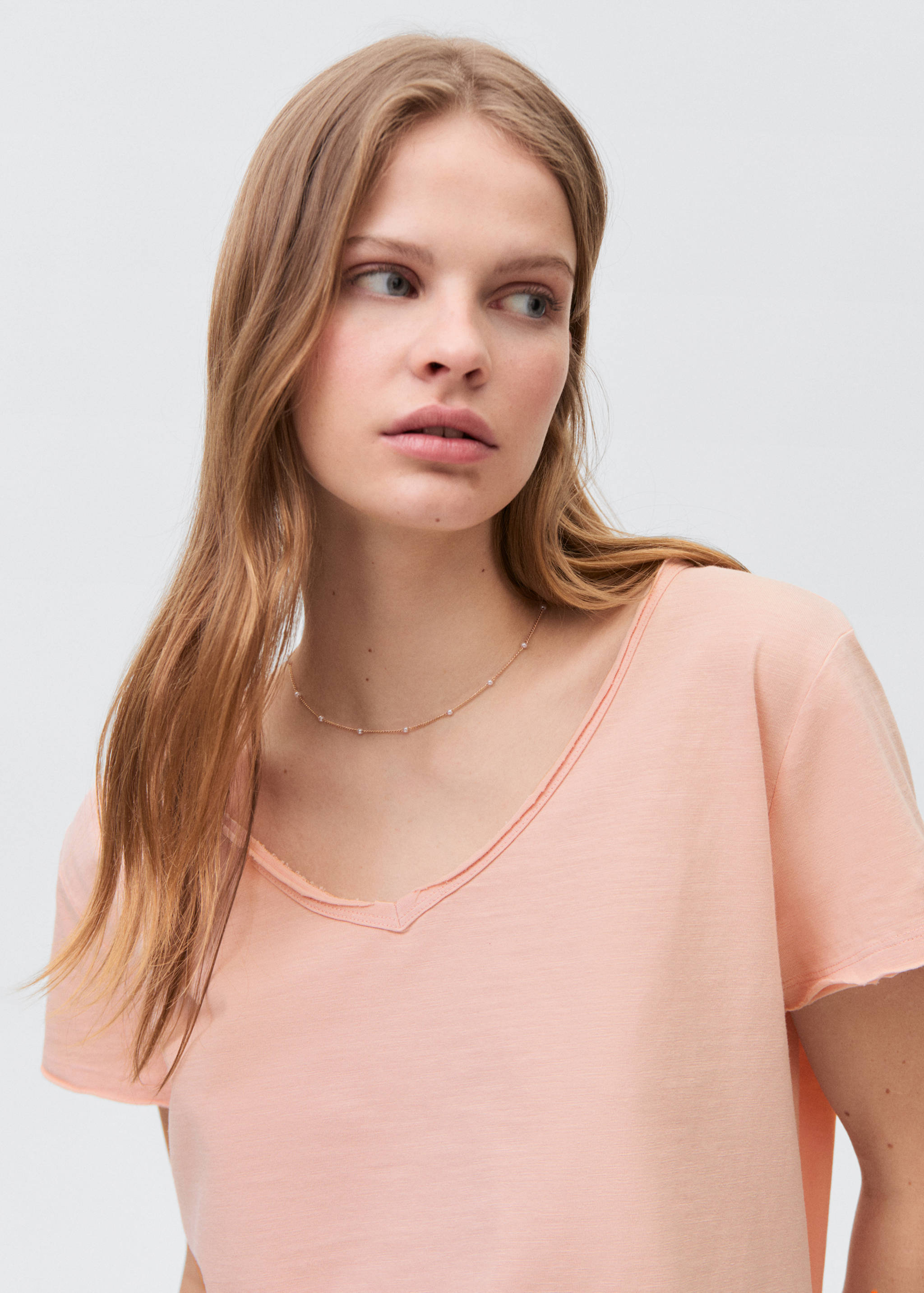 Samarreta cotó coll punta - Detall de l'article 1