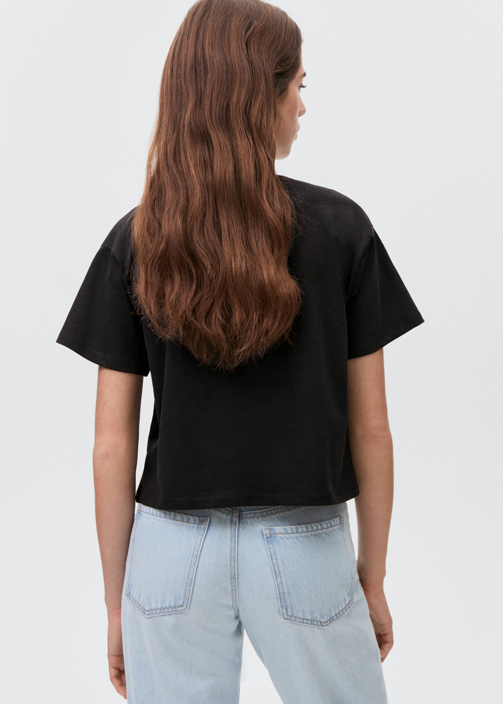 Camiseta mensaje tachuelas - Reverso del artículo