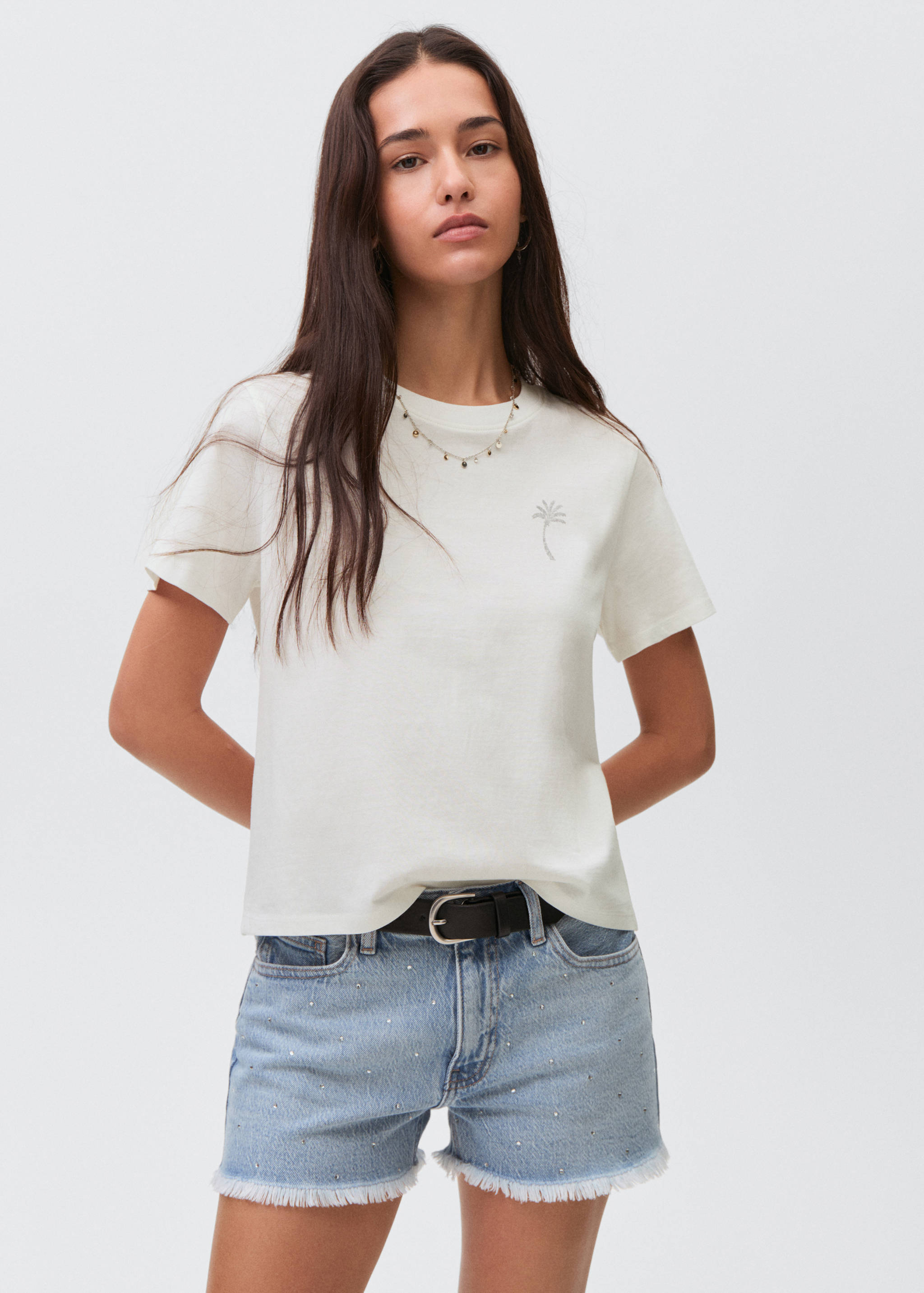 T-shirt with print drawing - Medium plane