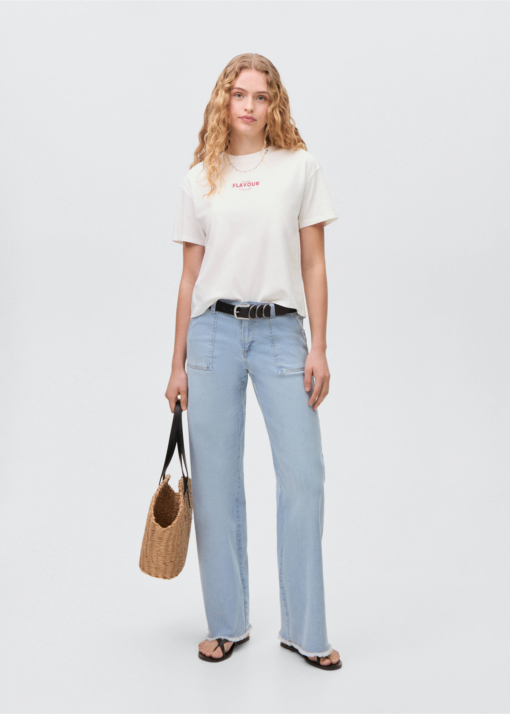 Short-sleeved printed t-shirt - General plane, Off White. Ref: 87017694-00.