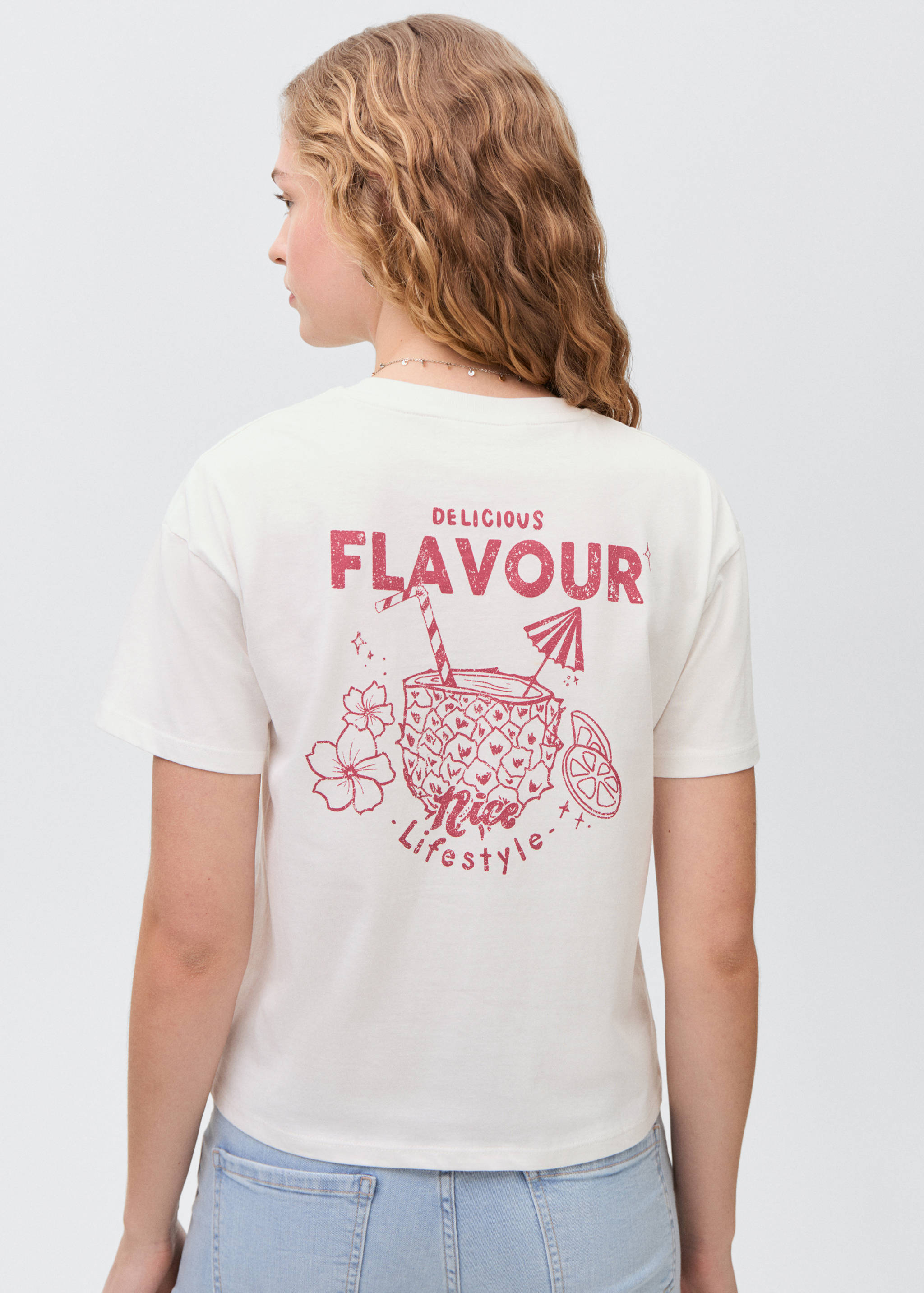 Short-sleeved printed t-shirt - Reverse of the article