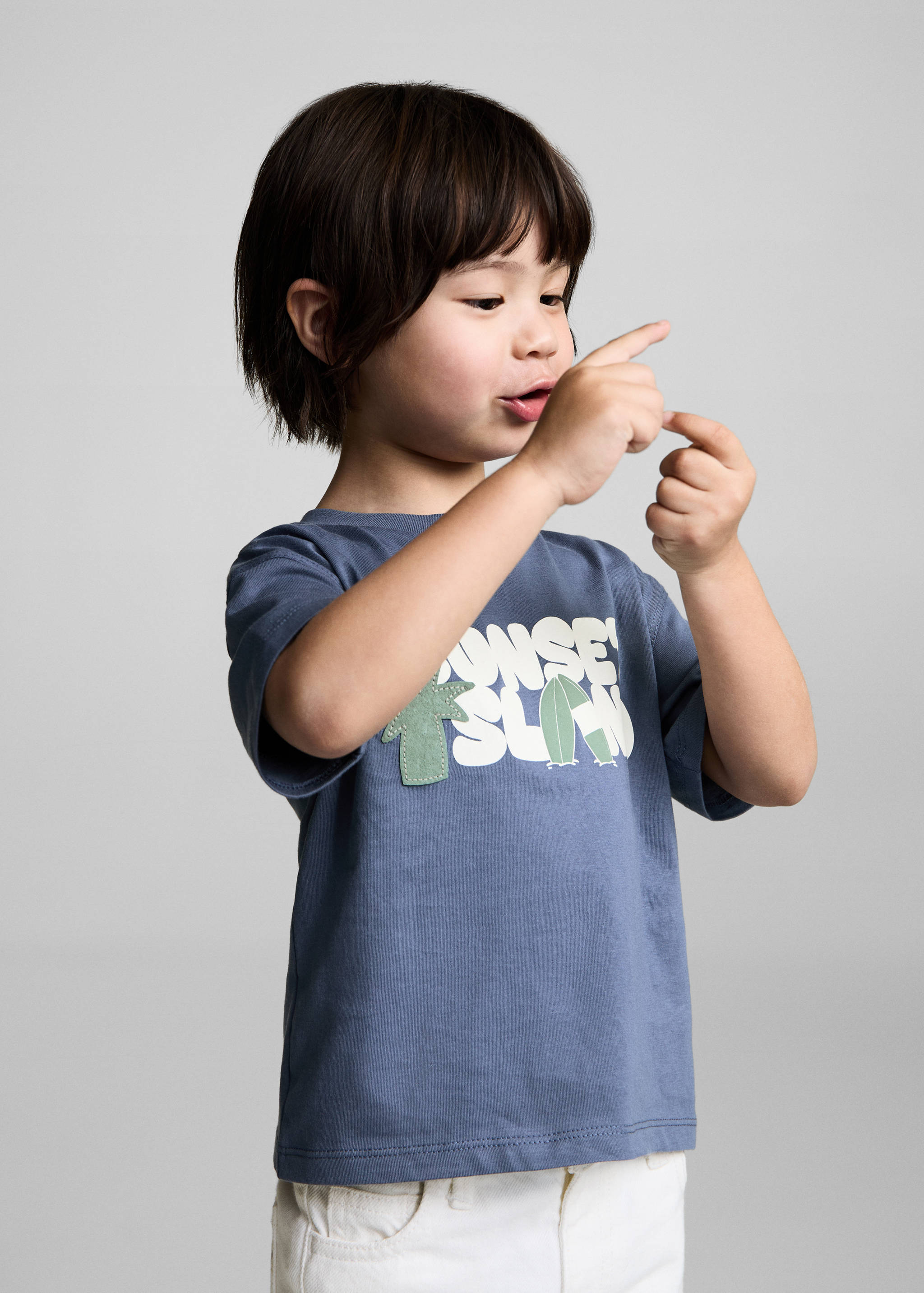 Camiseta estampada manga corta - Plano medio