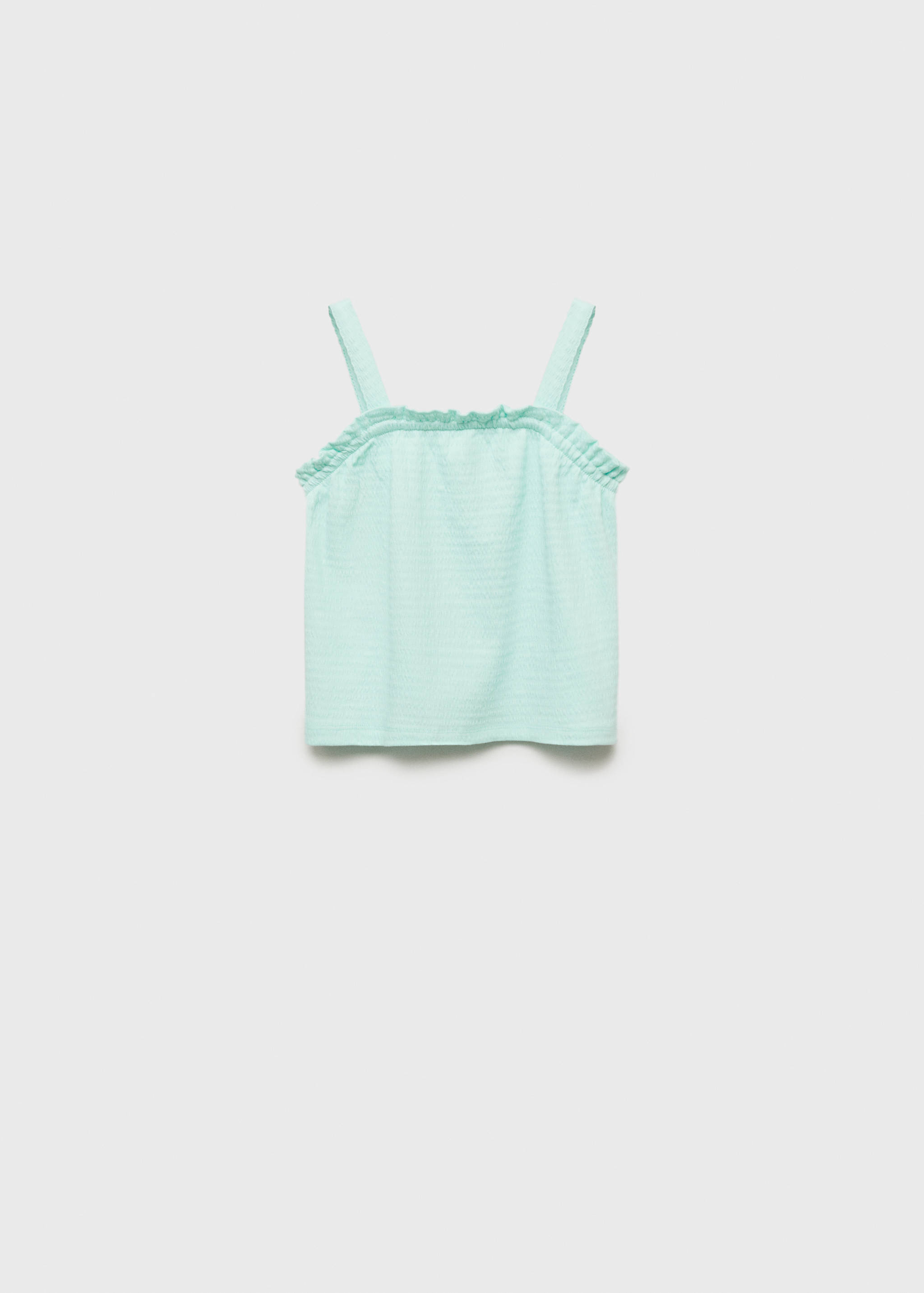 T-shirt med axelband och volang - Artikel utan modell