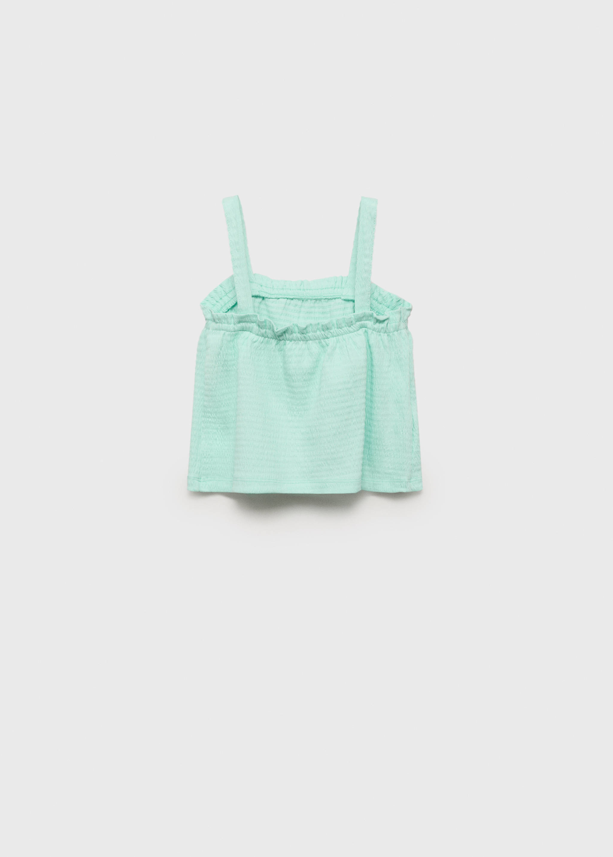 T-shirt med axelband och volang - Artikelns baksida