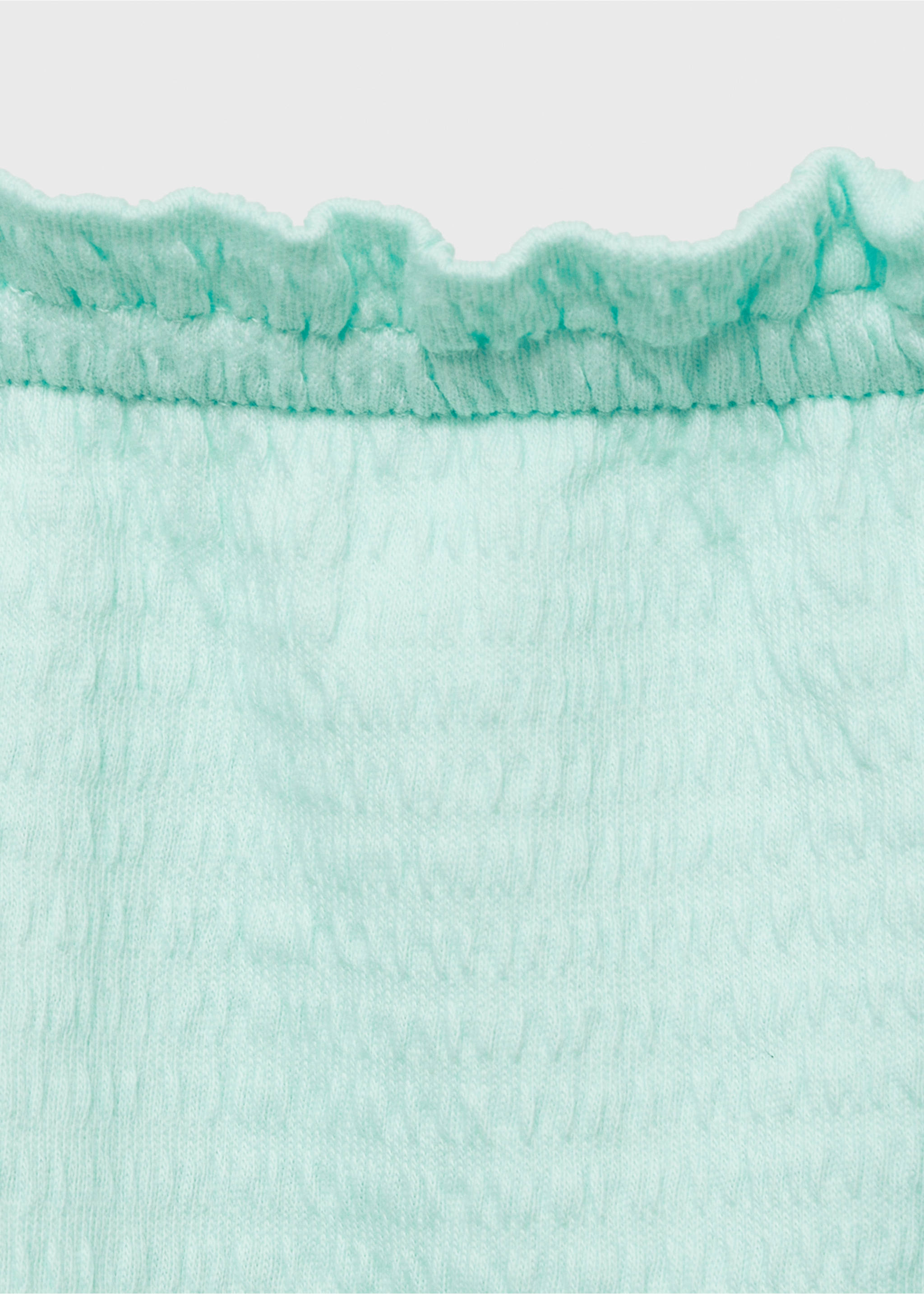 T-shirt med axelband och volang - Detaljer om artikeln 8, Aqua Grön. Ref: 87017701-00.