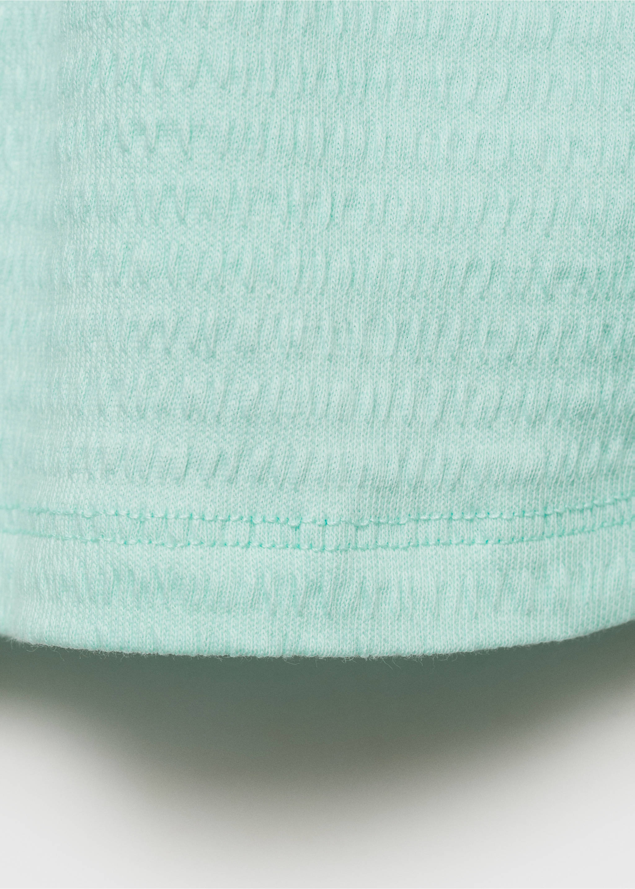 T-shirt med axelband och volang - Detaljer om artikeln 0, Aqua Grön. Ref: 87017701-00.