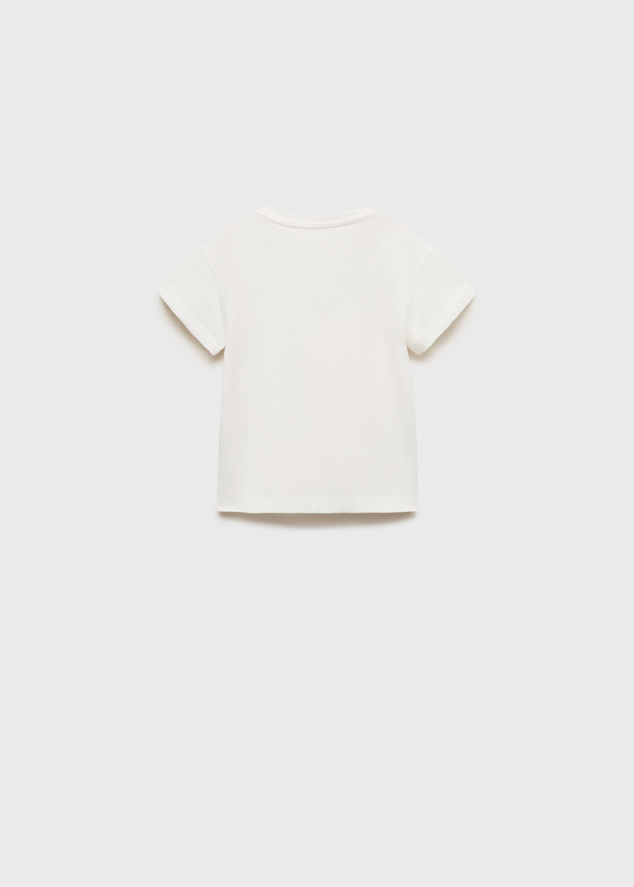 Embossed cotton t-shirt - Reverse of the article