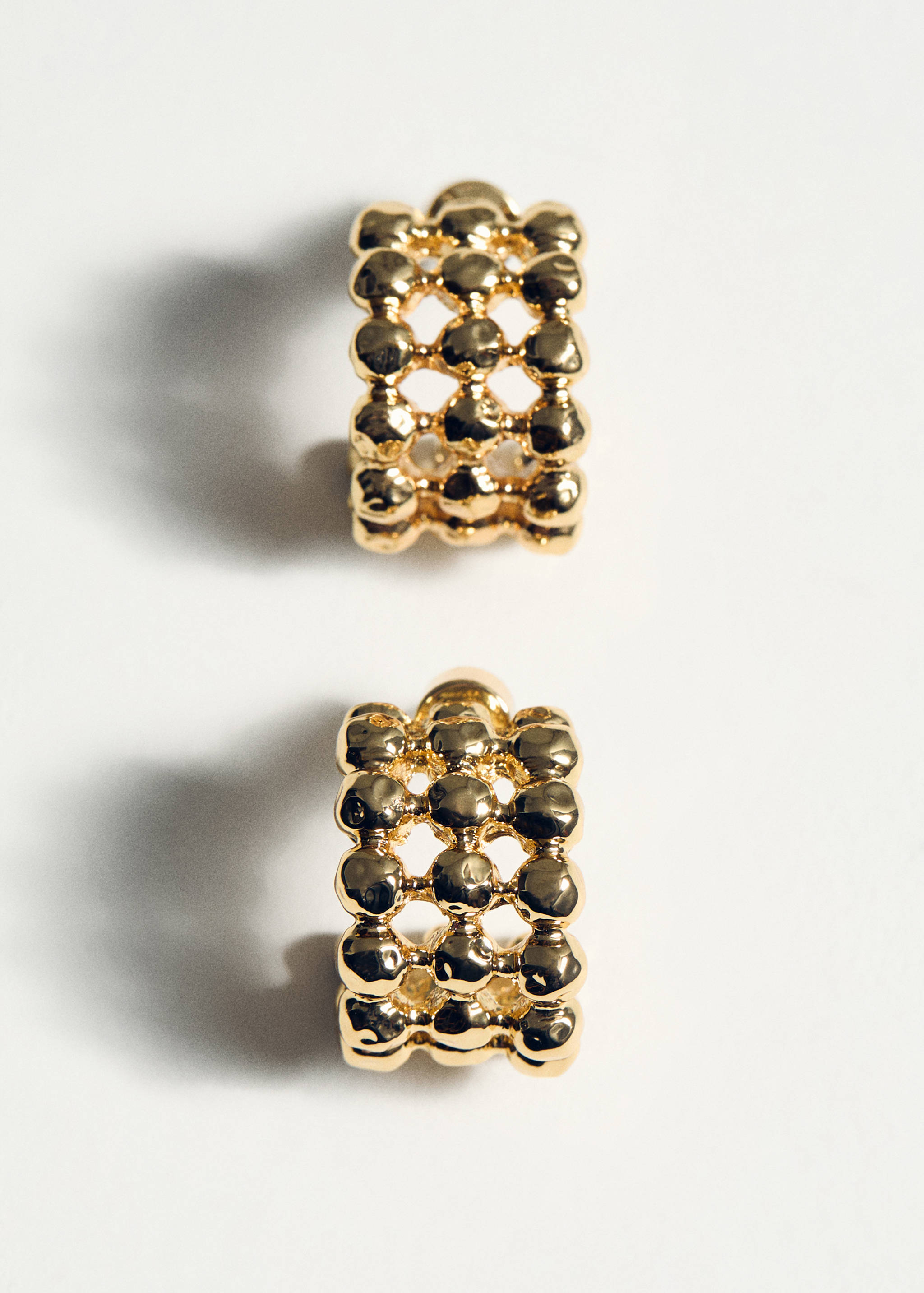 Σκουλαρίκια με κρίκους και μπάλες - Λεπτομέρεια του προϊόντος 5