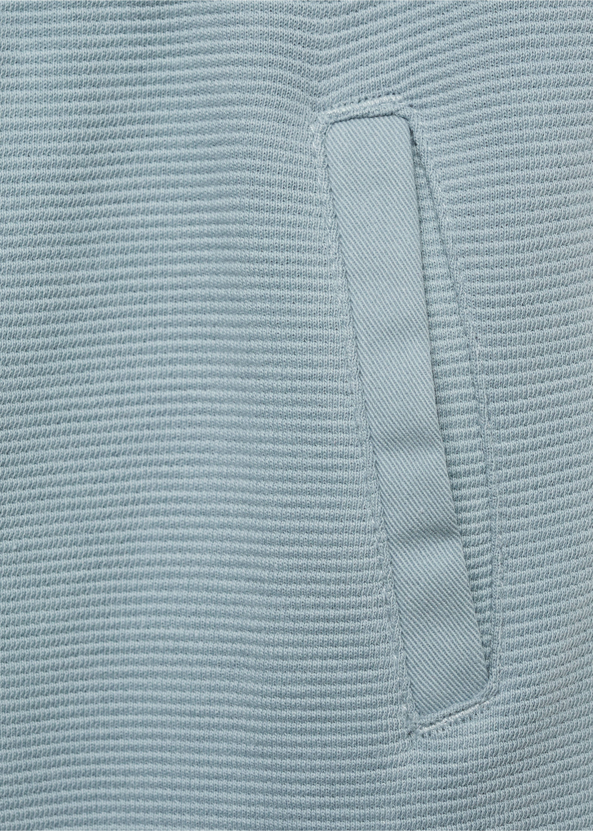 Elastic waist Bermuda shorts - Details of the article 0, Blue. Ref: 87017706-00.