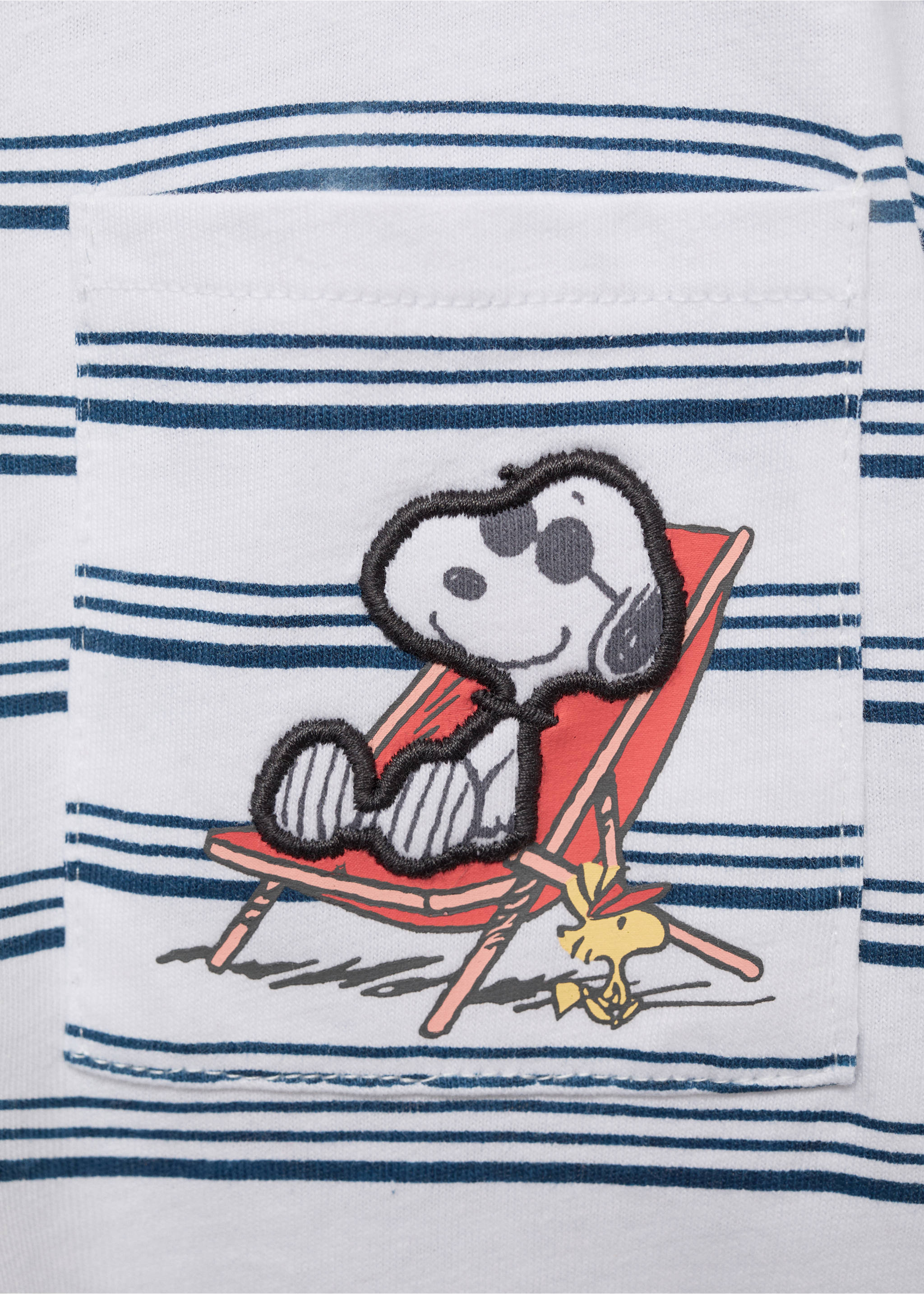 Camiseta rayas Snoopy - Detalle del artículo 8, Blanco roto. Ref: 87017709-00.