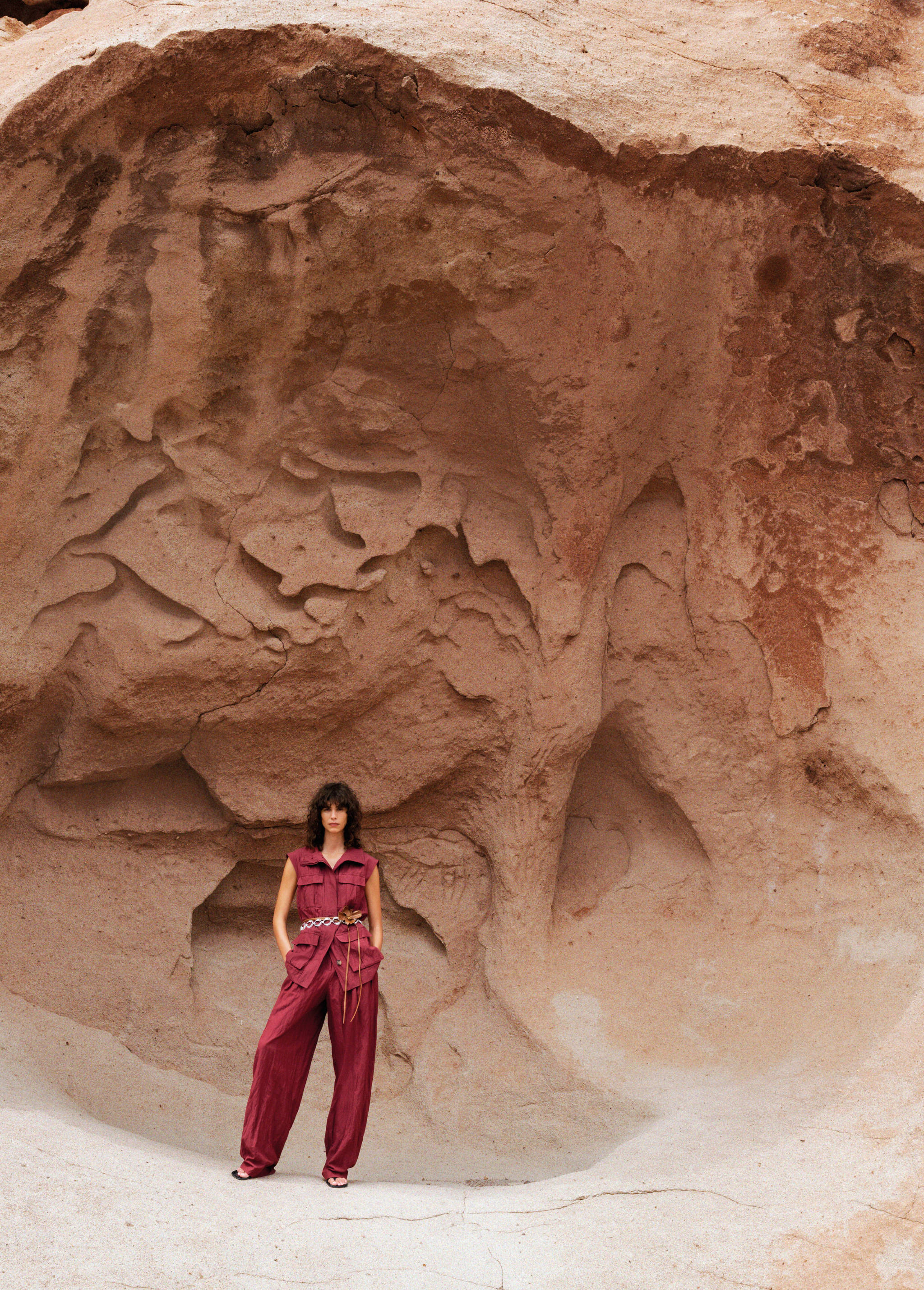 Wideleg-Anzughose mit Knitter-Effekt - Detail des Artikels 5