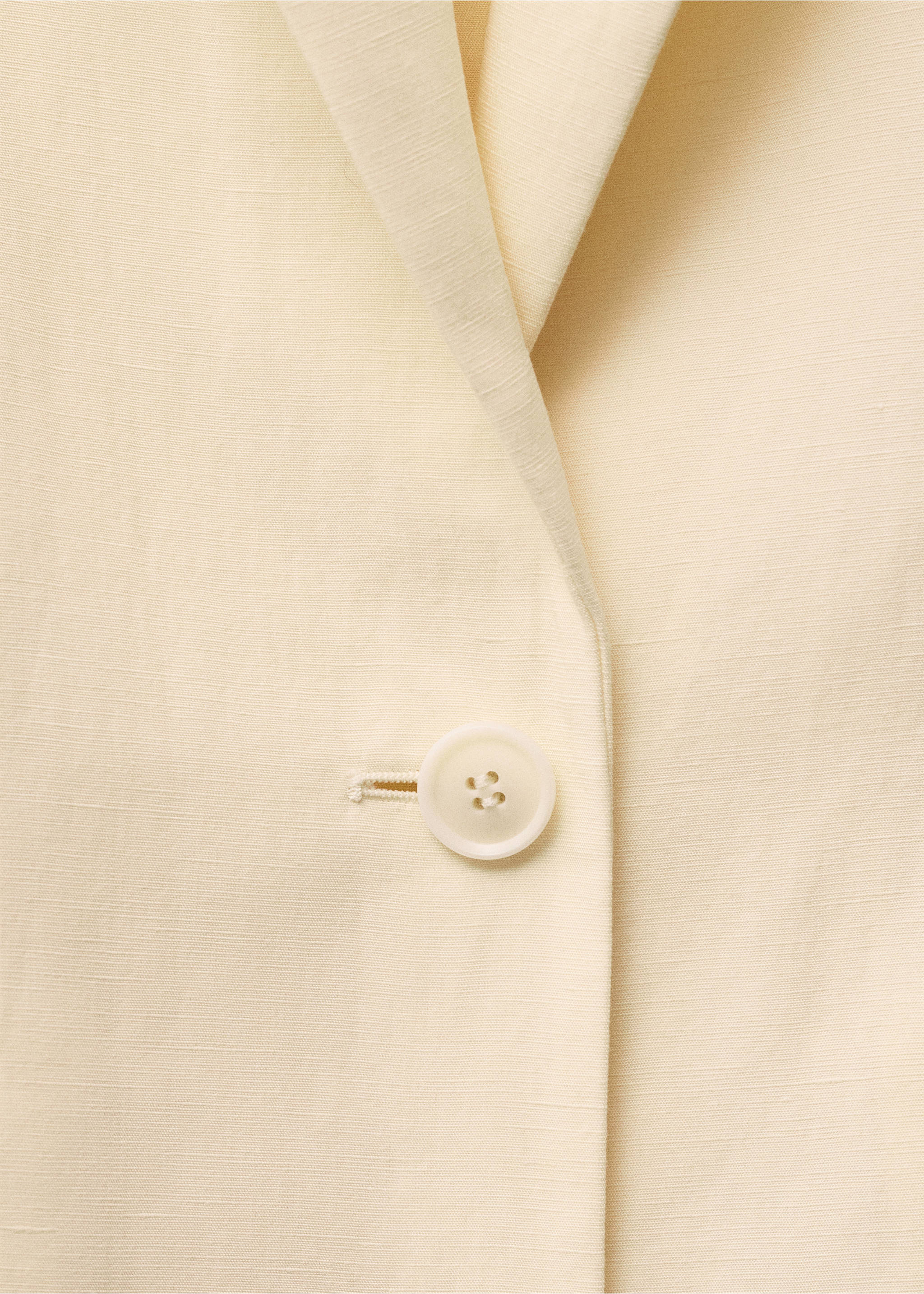 Blazer costum din amestec de in - Detaliu al articolului 8, Vanilie. Ref: 87017720-00.